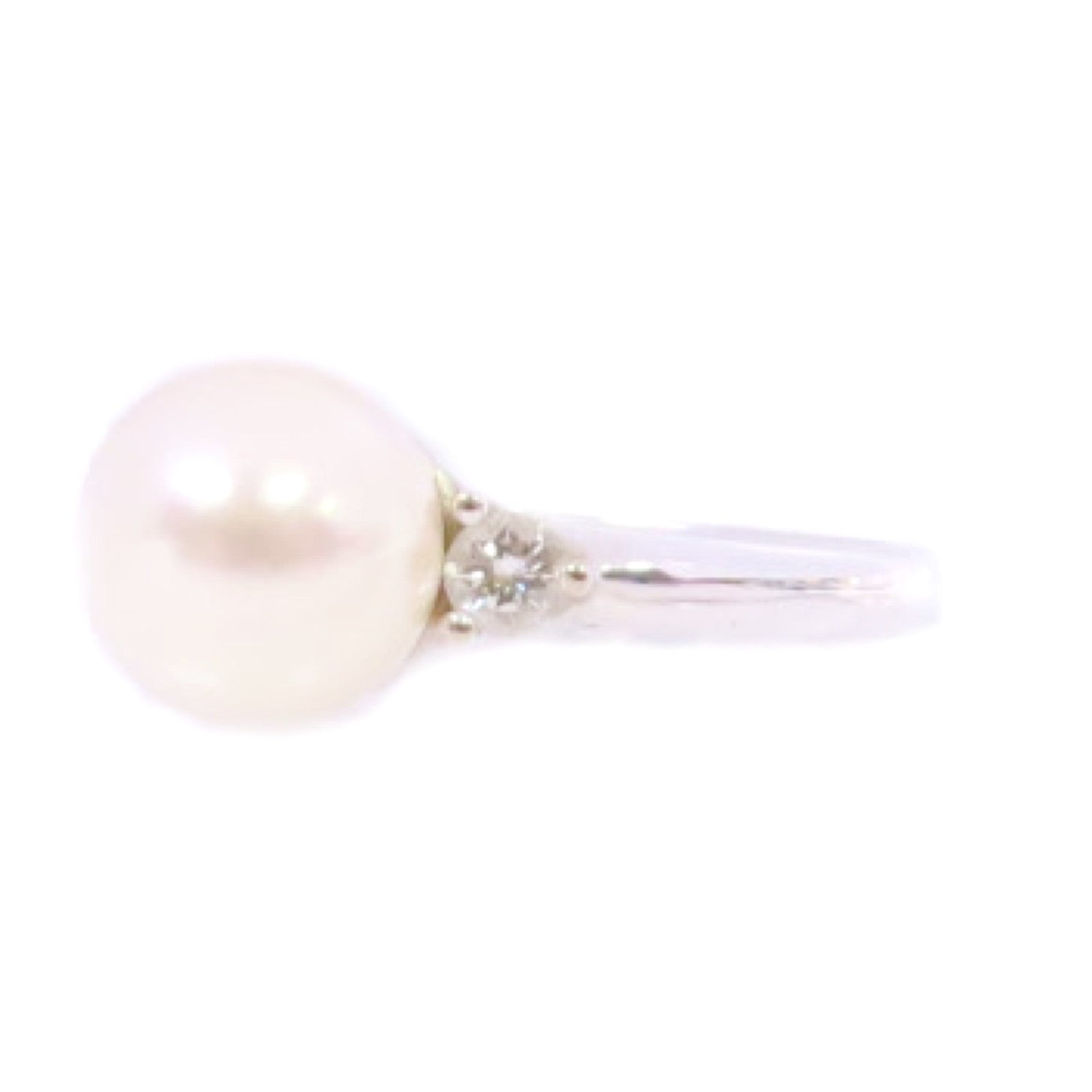 JEWELRY 18K白金/珍珠Pearl Ring戒指US#5.25