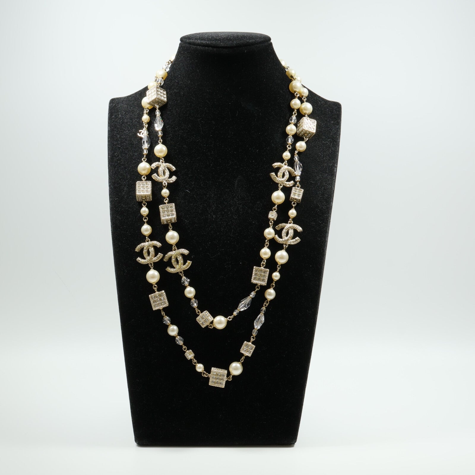 CHANEL 金屬Cube CC Long Necklace項鍊