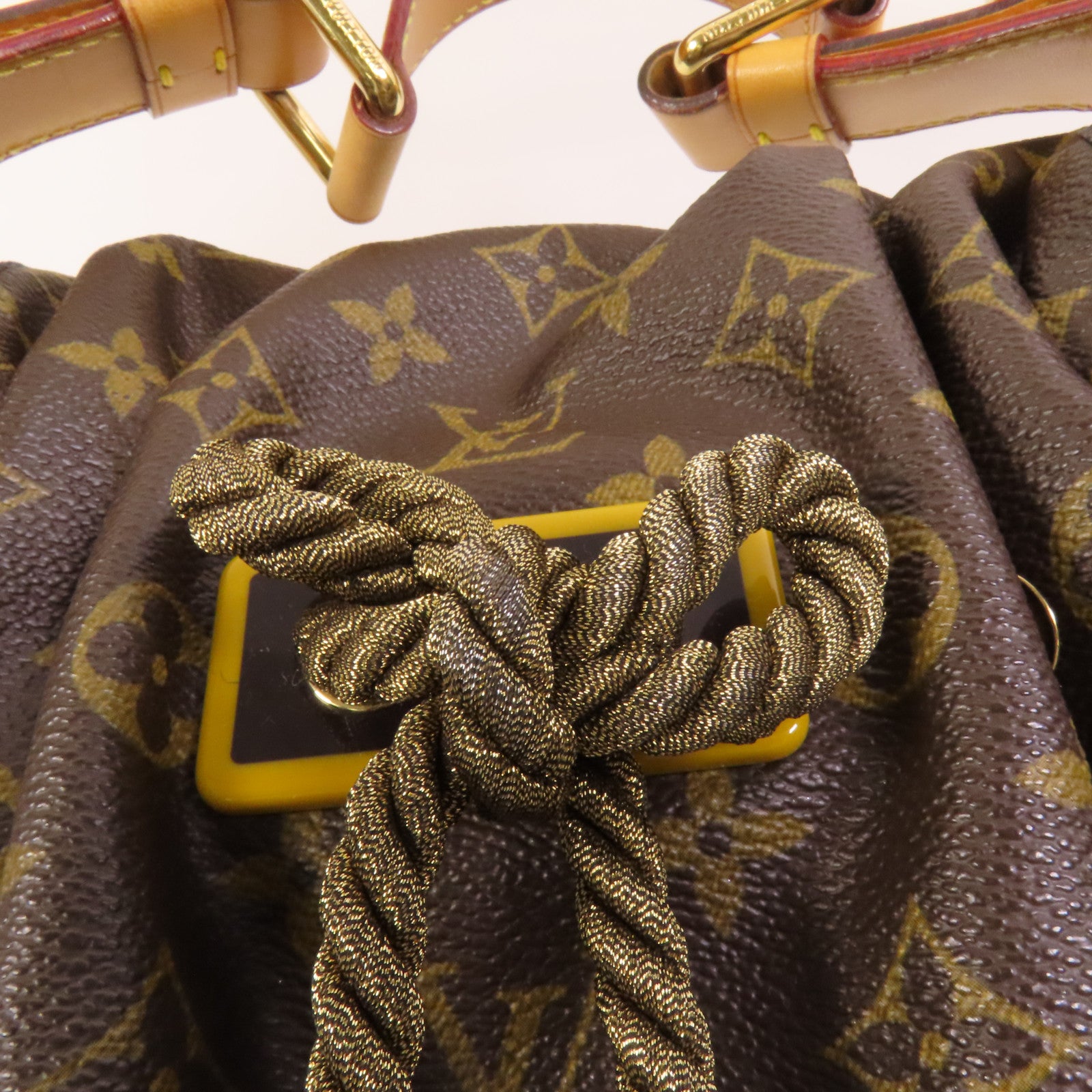 LOUIS VUITTON Monogram Kalahair PM金扣肩背袋