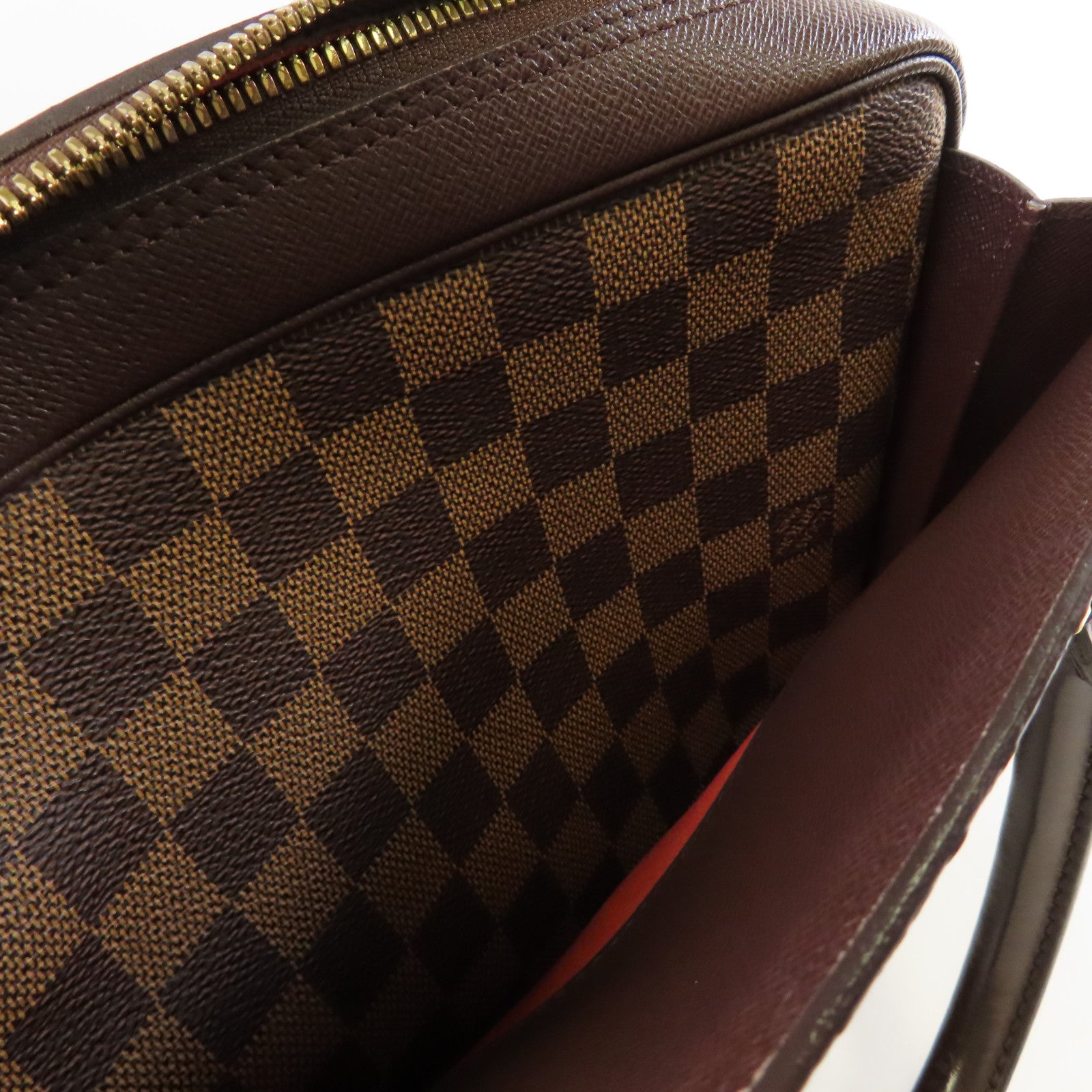 LOUIS VUITTON Damier Triana Handbag金扣手挽袋啡色