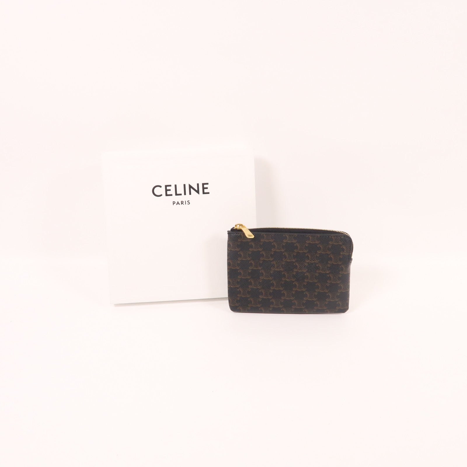CELINE 塗層帆布Coin Case金扣零錢包