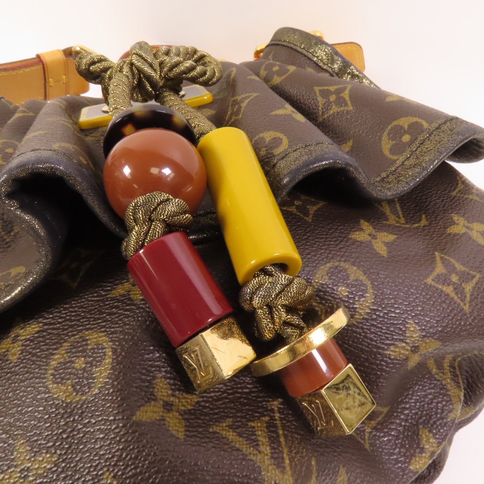 LOUIS VUITTON Monogram Kalahair PM金扣肩背袋