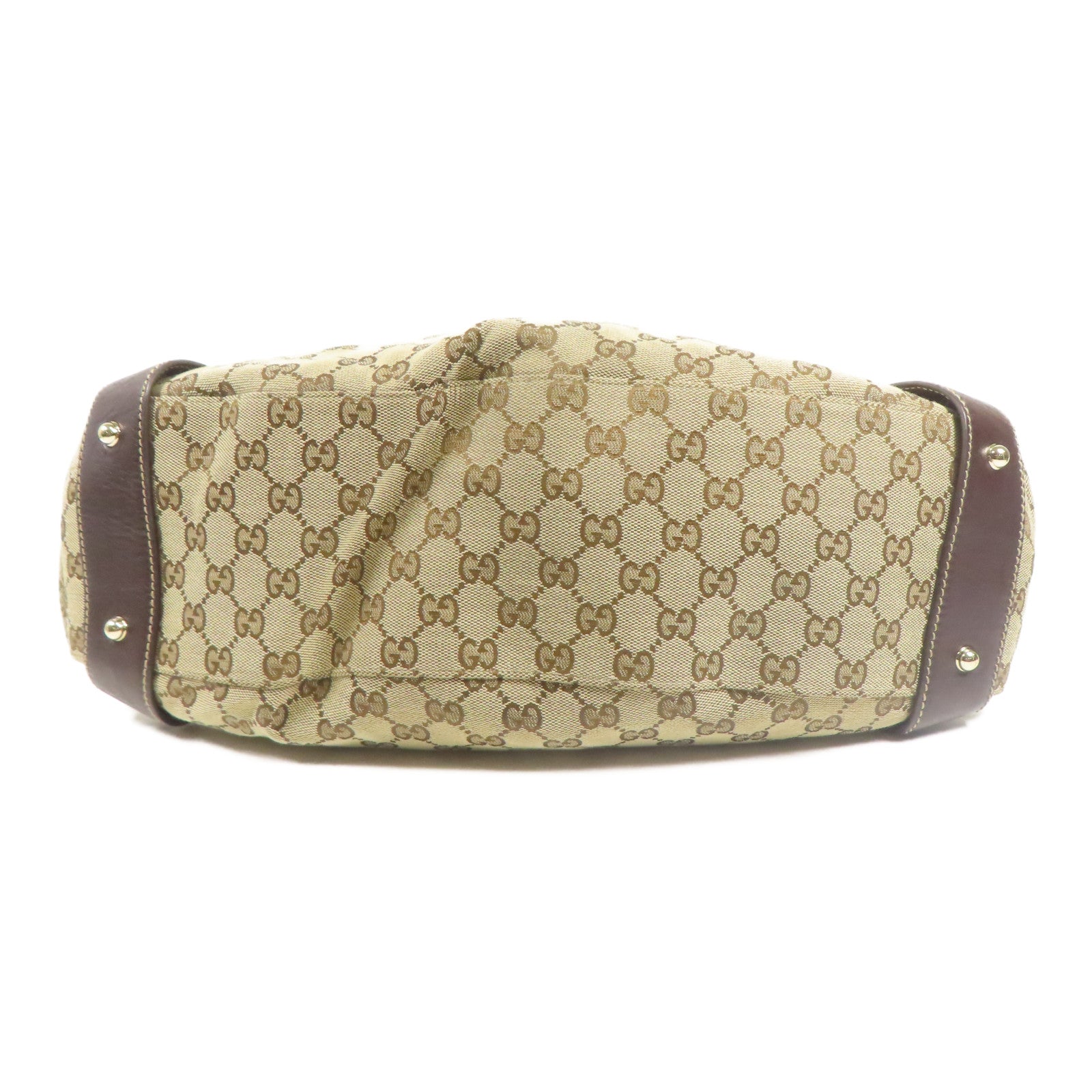 GUCCI 帆布Shoulder Bag金扣肩背袋