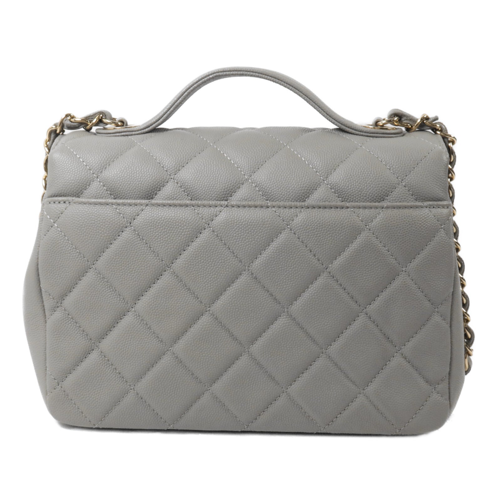 CHANEL 牛皮皮革Business Affinity Small鏈帶手挽肩背兩用袋