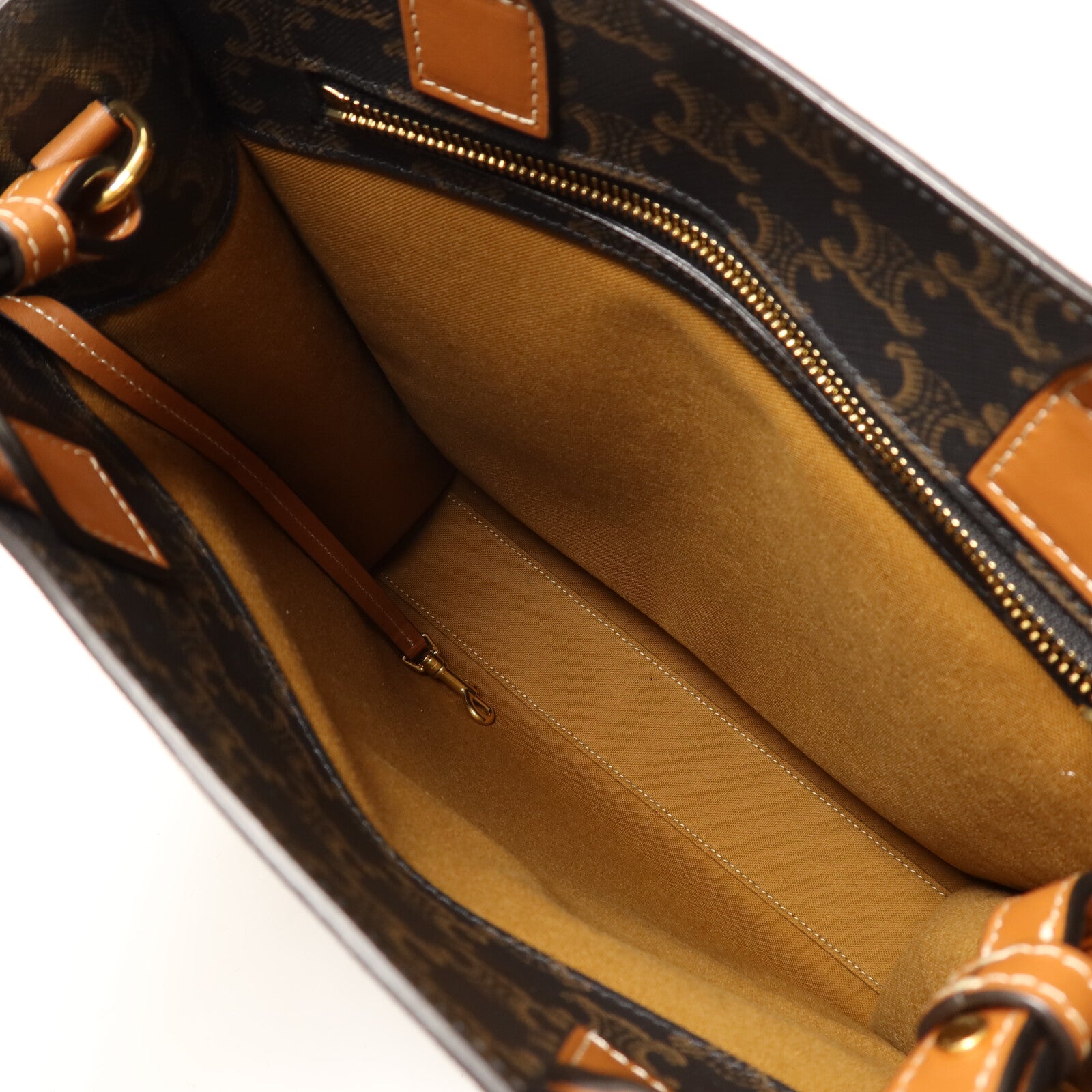 CELINE 【激減優惠】塗層帆布Triomphe Cabas金扣手挽肩背兩用袋