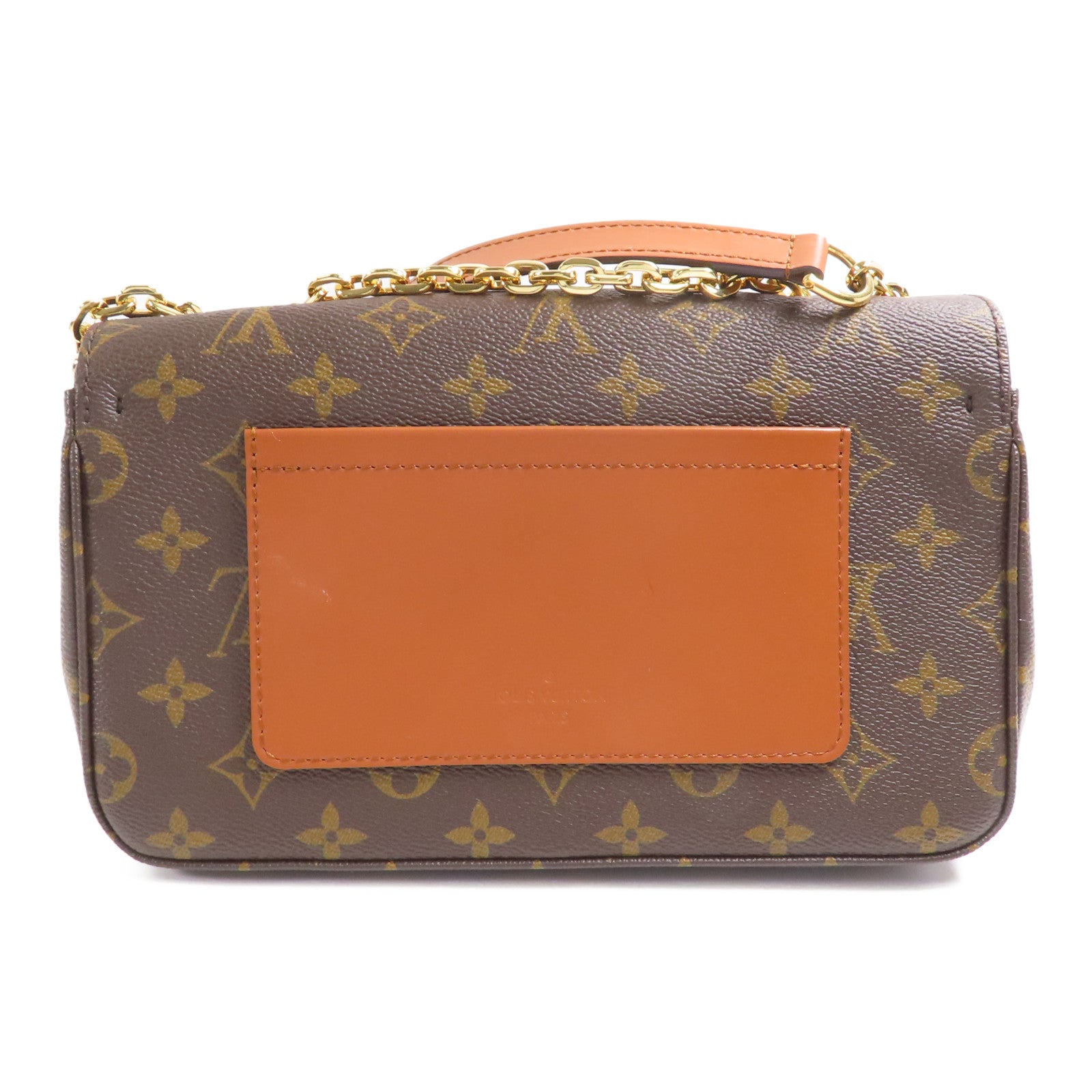 LOUIS VUITTON Monogram Marceau金扣鏈帶肩背袋棕色