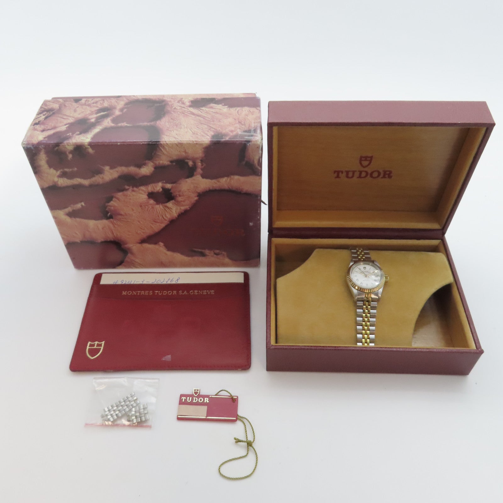 TUDOR Princess Oysterdate不鏽鋼/18K黃金手錶自動機芯白色