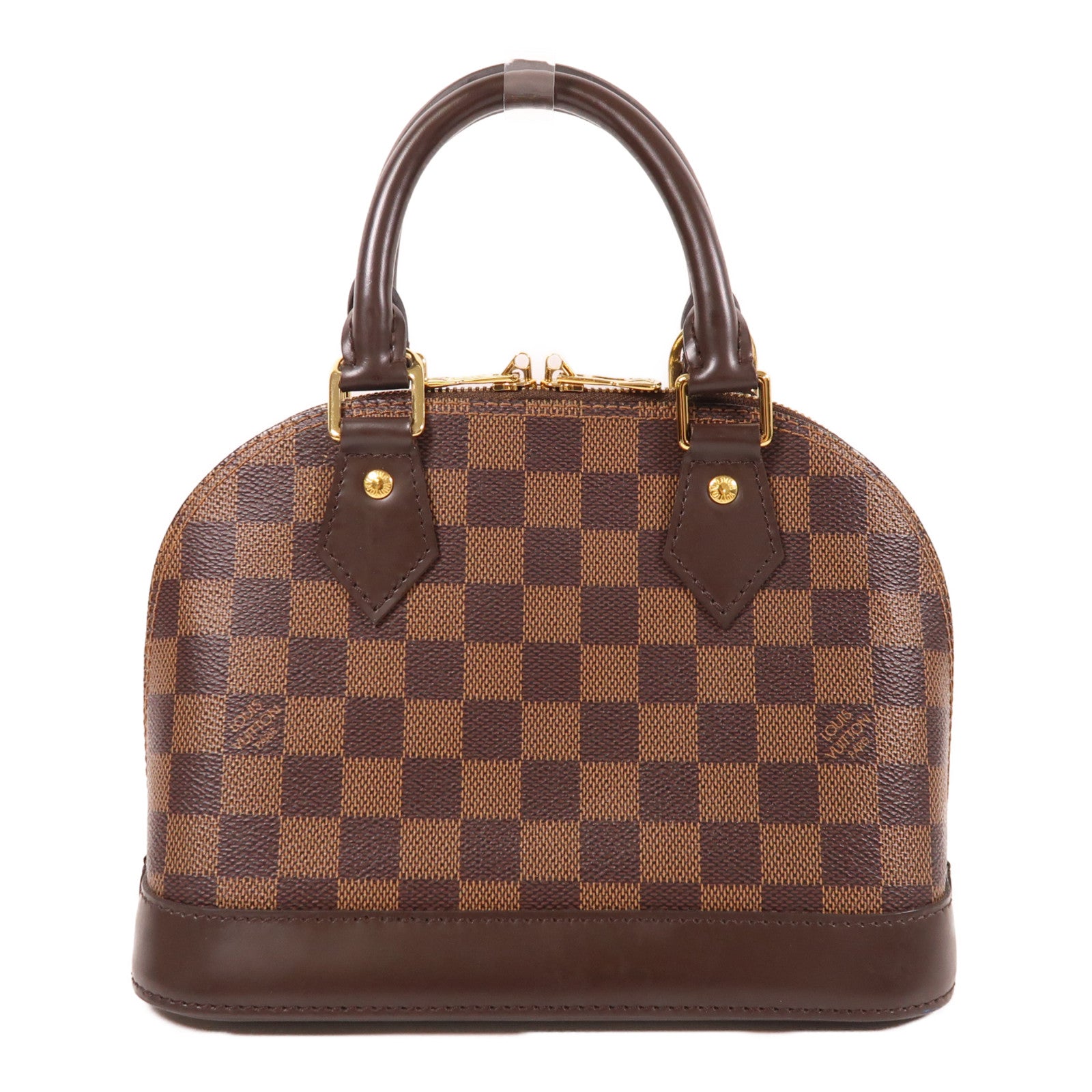 LOUIS VUITTON【激減優惠】 Damier Alma BB金扣手挽肩背兩用袋棕色