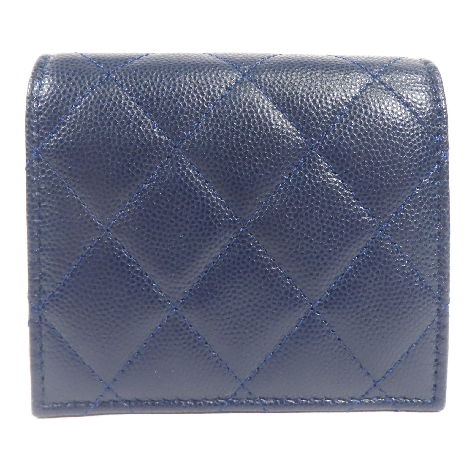 CHANEL 牛皮皮革Wallet銀扣錢包