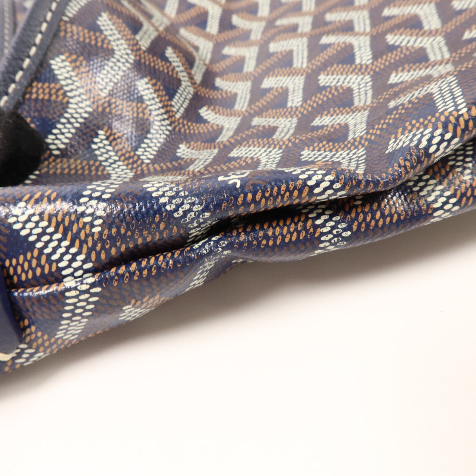 GOYARD 塗層帆布/牛皮皮革Boheme Hobo PM肩背袋