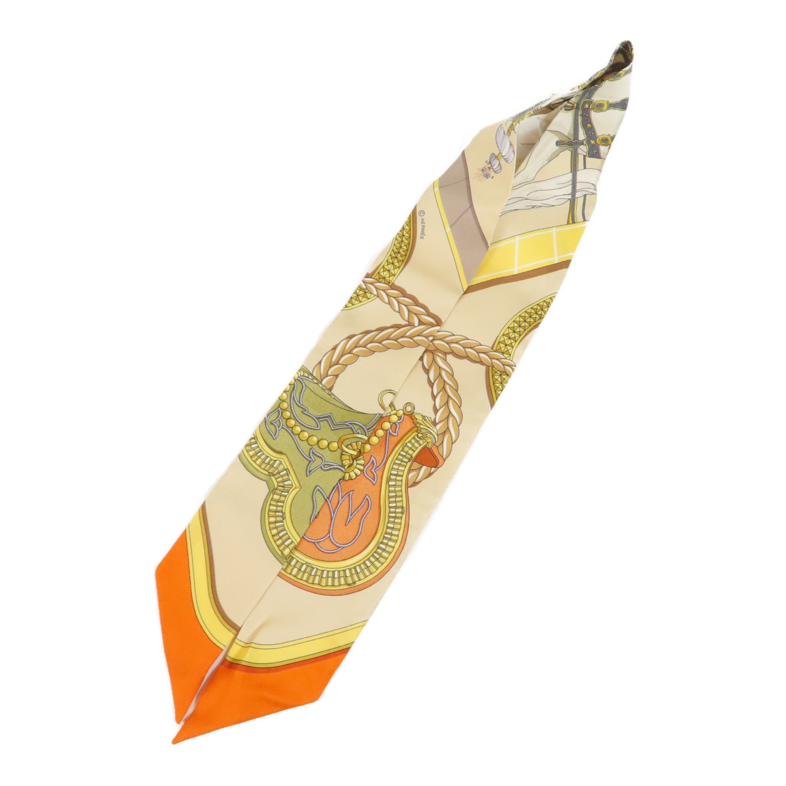 HERMES 絲質Twilly絲巾