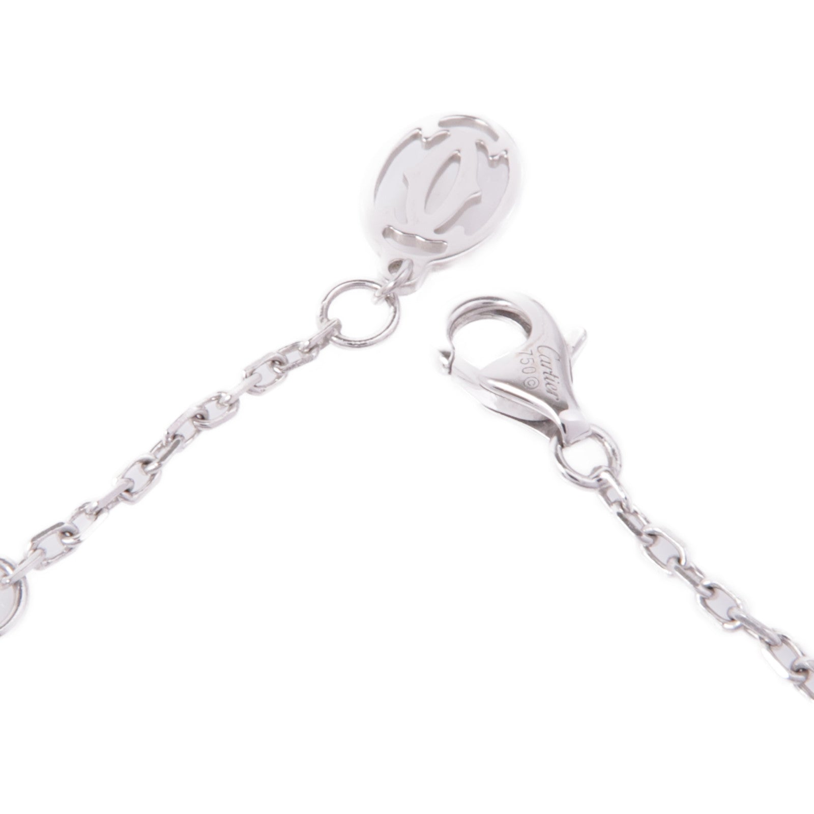 CARTIER 18K白金D Amour Diamond Bracelet鑽石手鏈