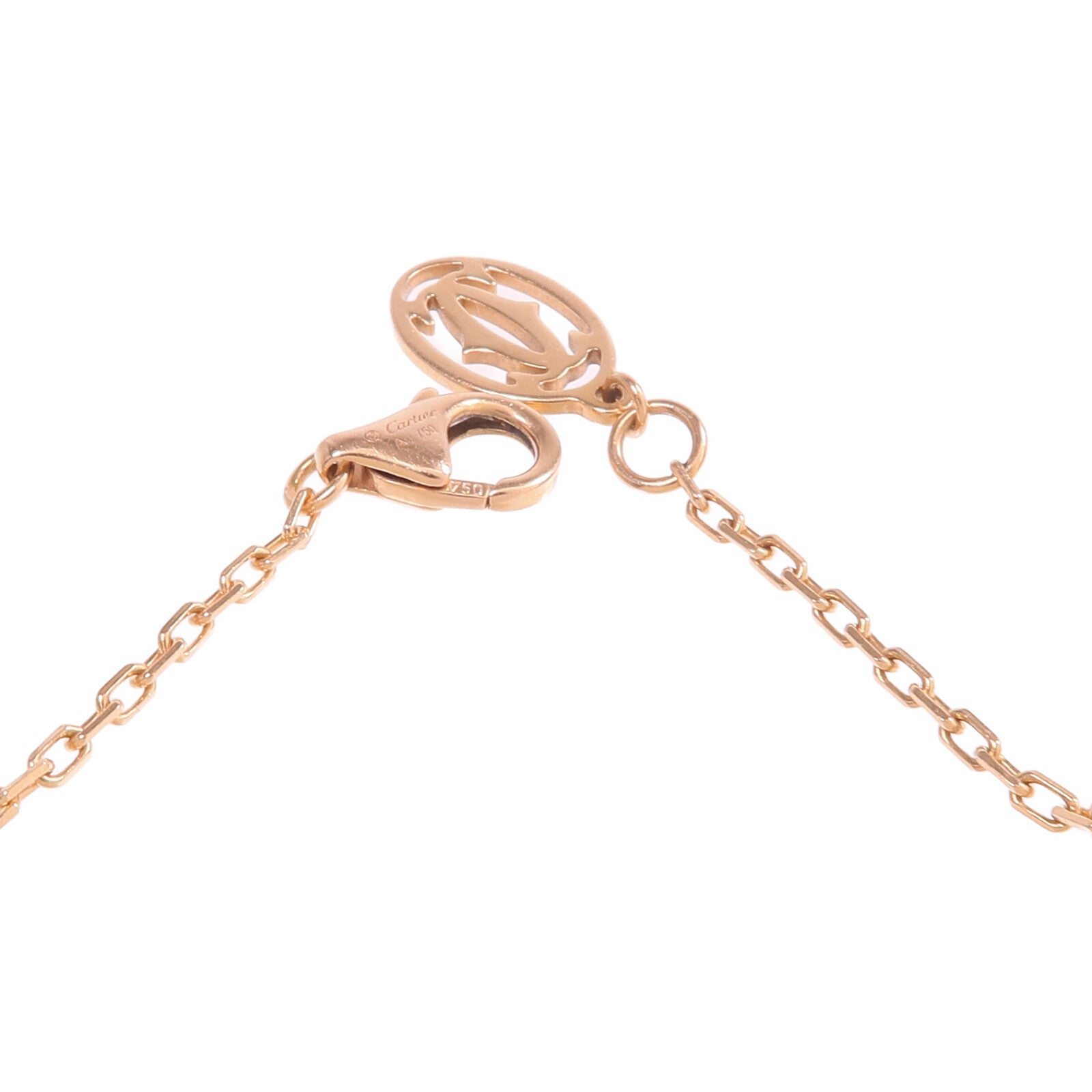 CARTIER 18K玫瑰金d'Amour Bracelet粉紅色藍寶石手鏈