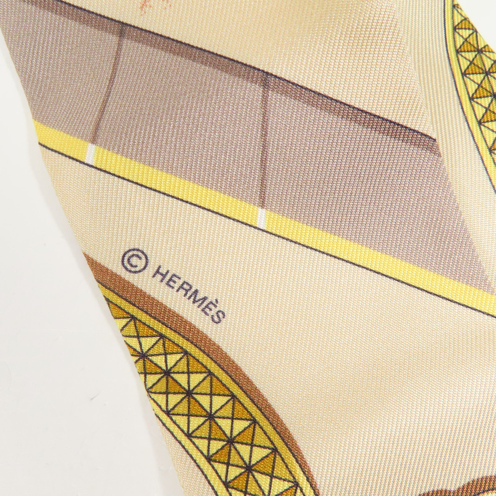 HERMES 絲質Twilly絲巾