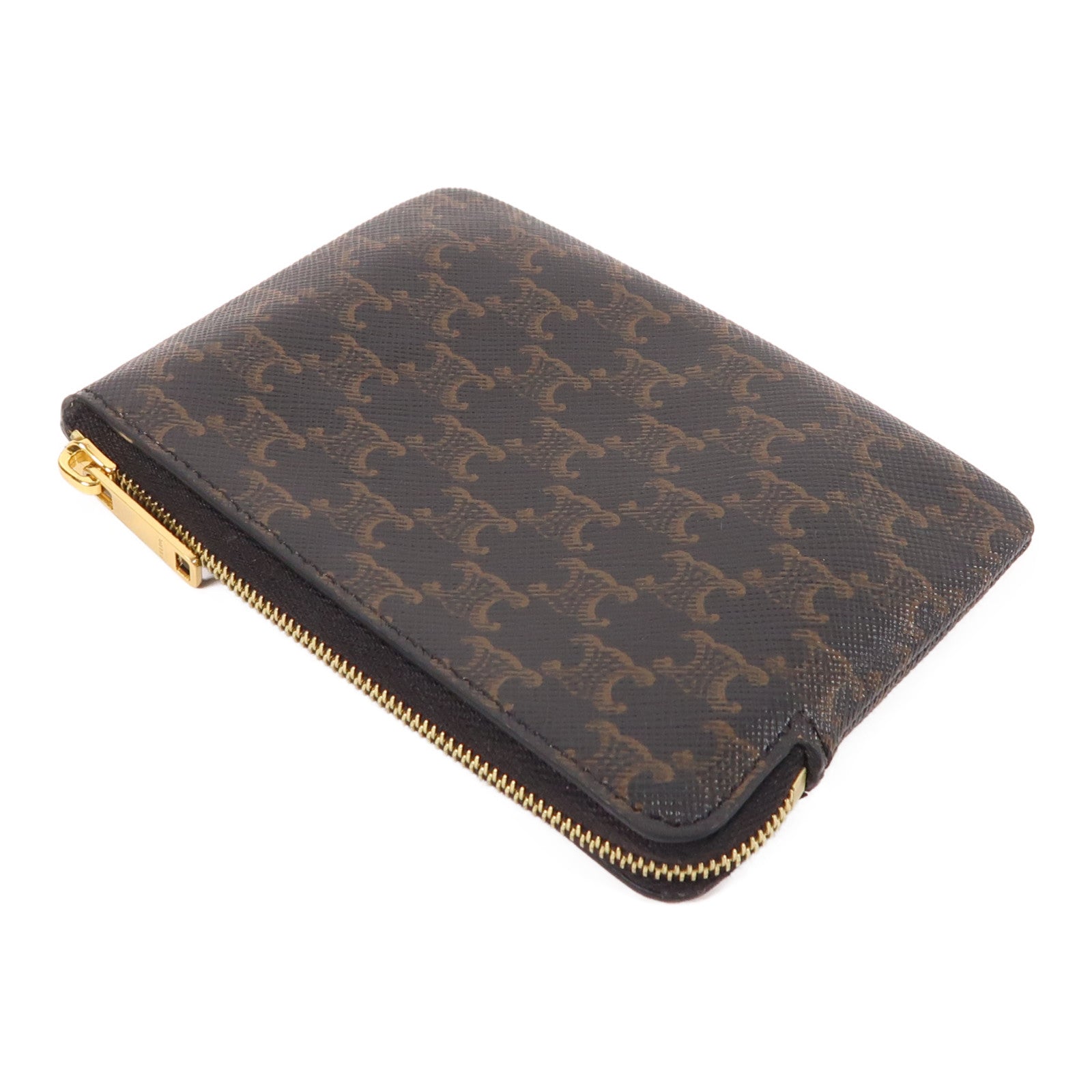 CELINE 塗層帆布Coin Case金扣零錢包