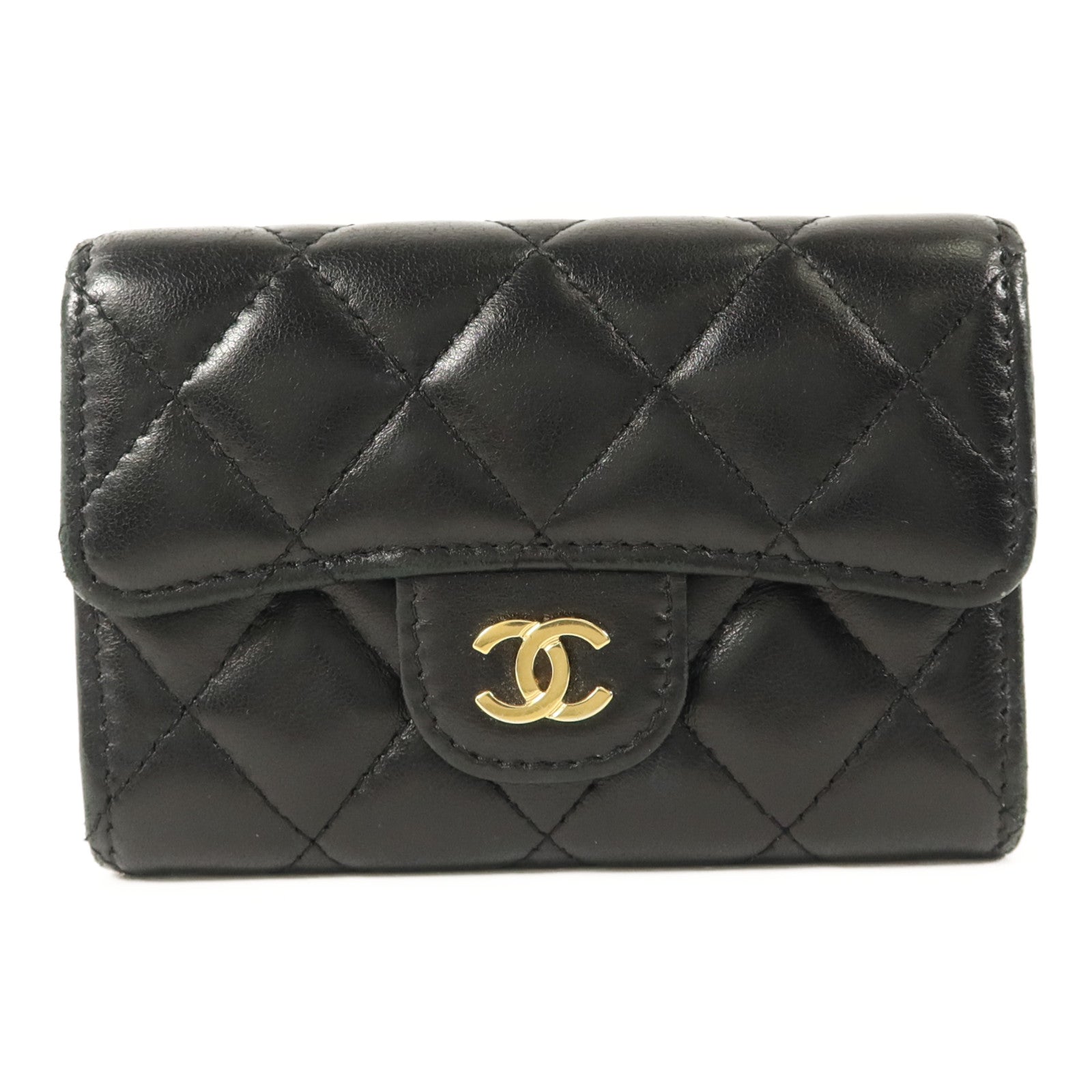 CHANEL 羊皮皮革Classic Card Holder金扣卡片套