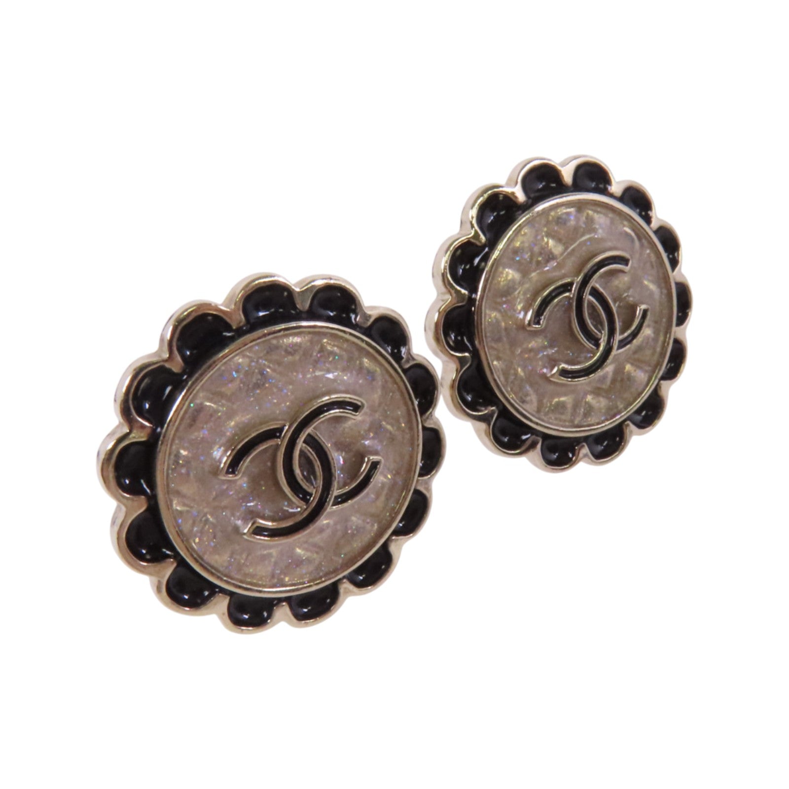 CHANEL 金屬Earrings金扣耳環