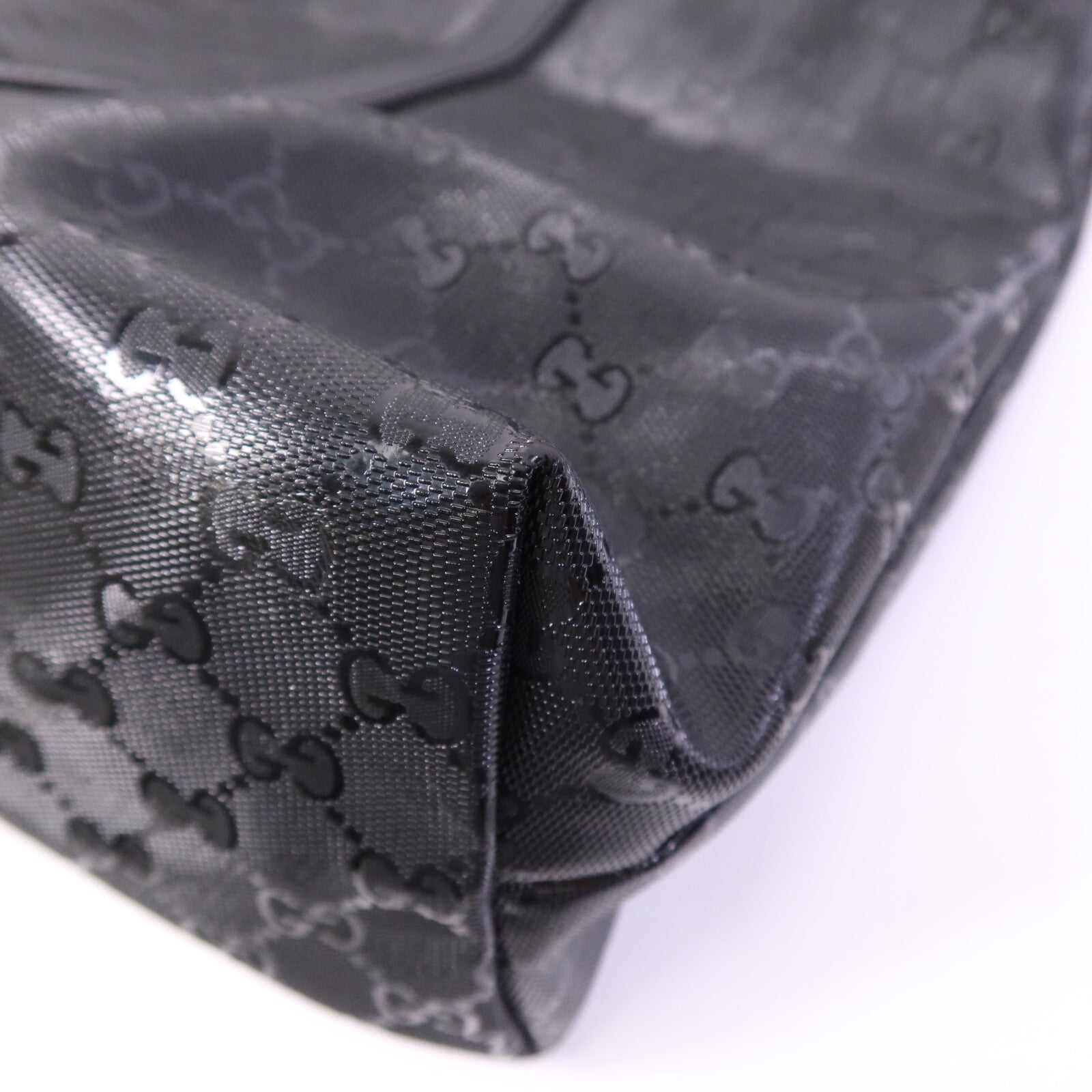 GUCCI 塗層帆布Hand Bag銀扣手挽袋