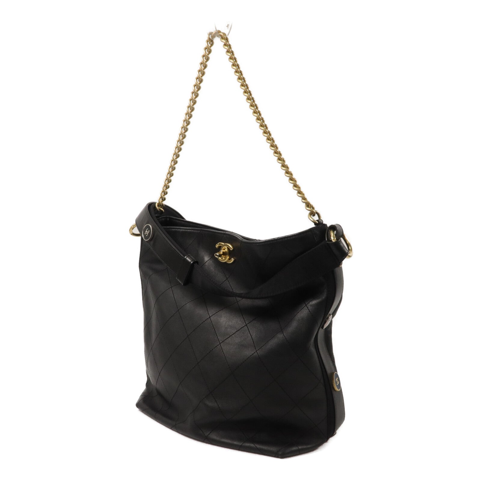 CHANEL 牛皮皮革Hobo Bag手挽肩背兩用袋
