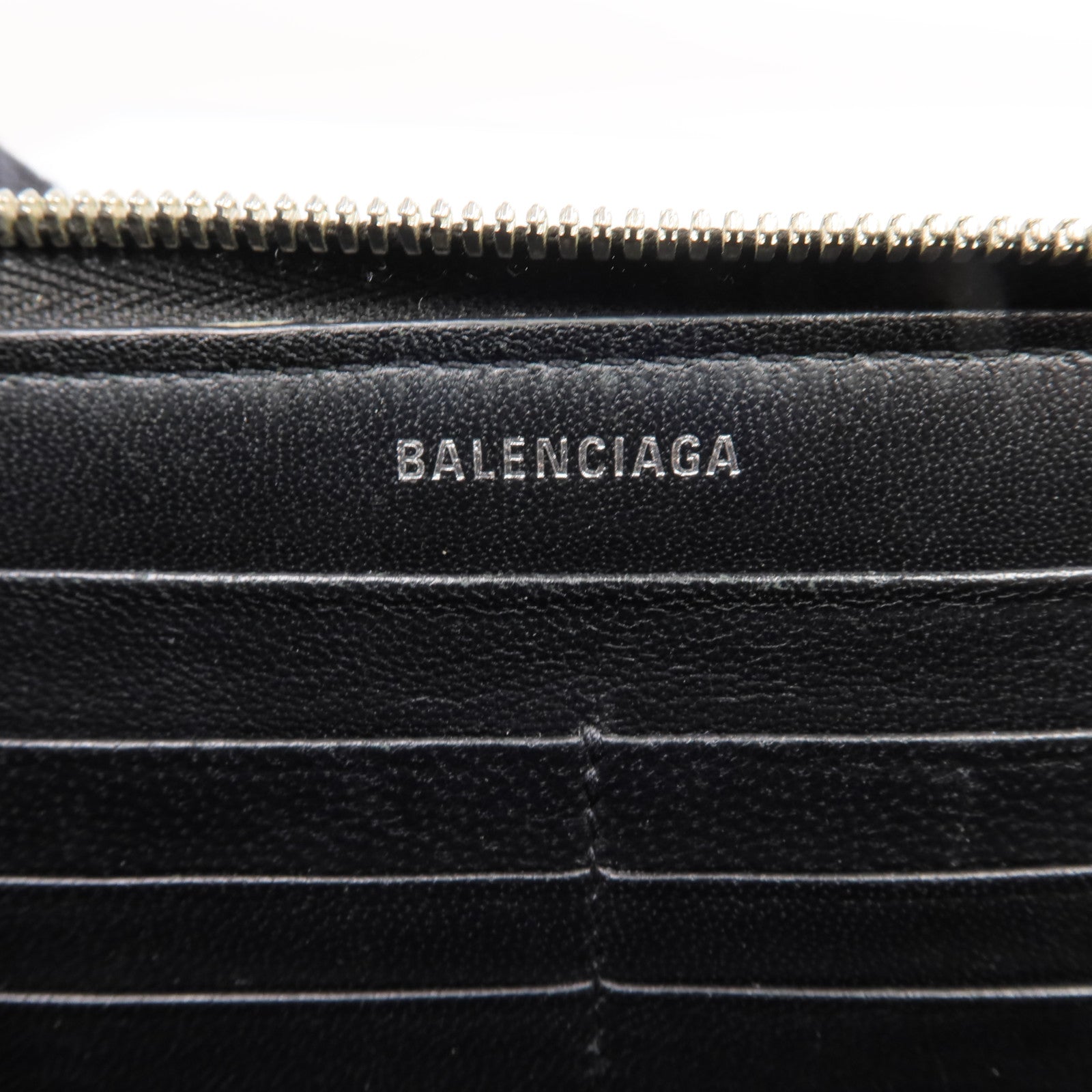 BALENCIAGA 牛皮皮革Long Wallet銀扣長錢包