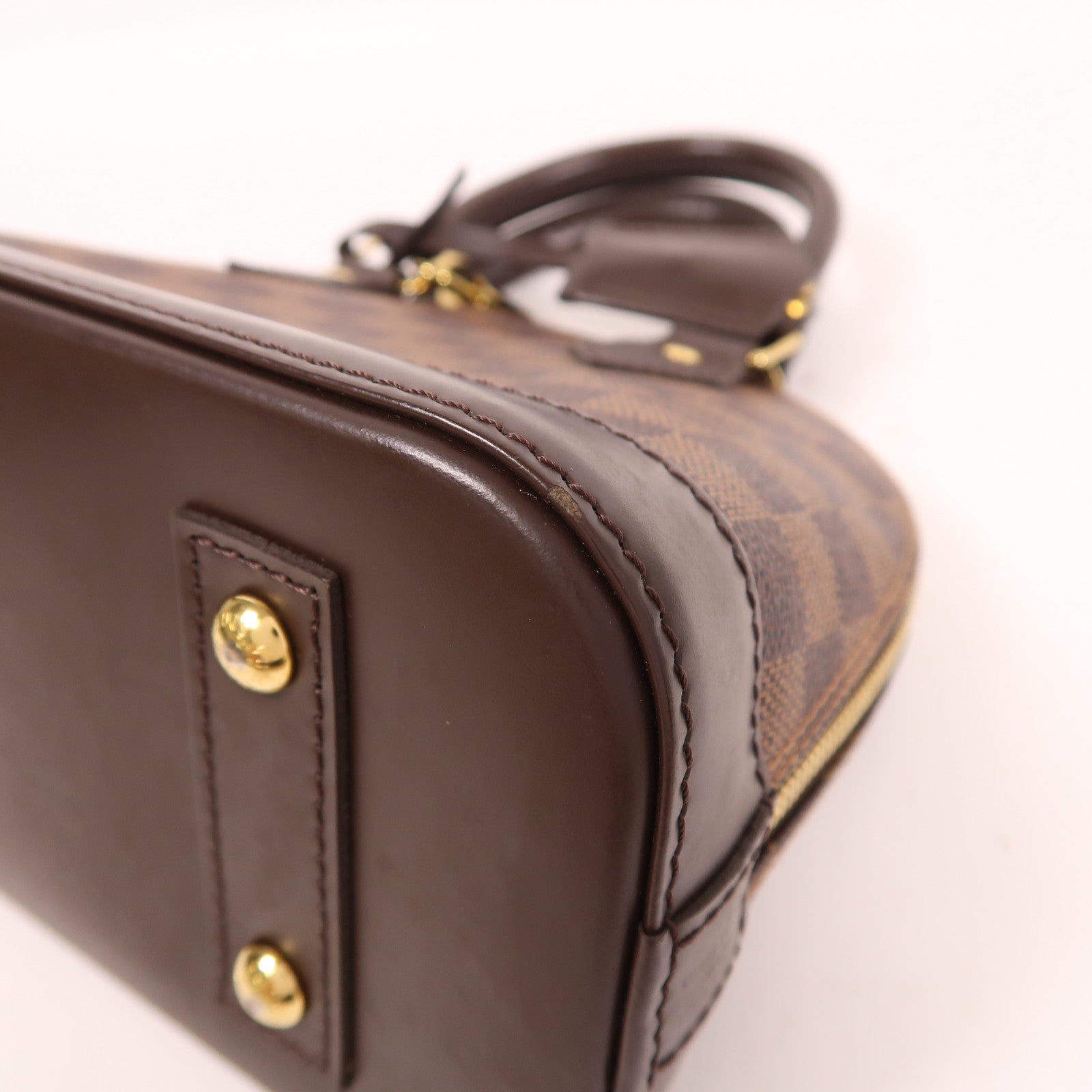 LOUIS VUITTON【激減優惠】 Damier Alma BB金扣手挽肩背兩用袋棕色