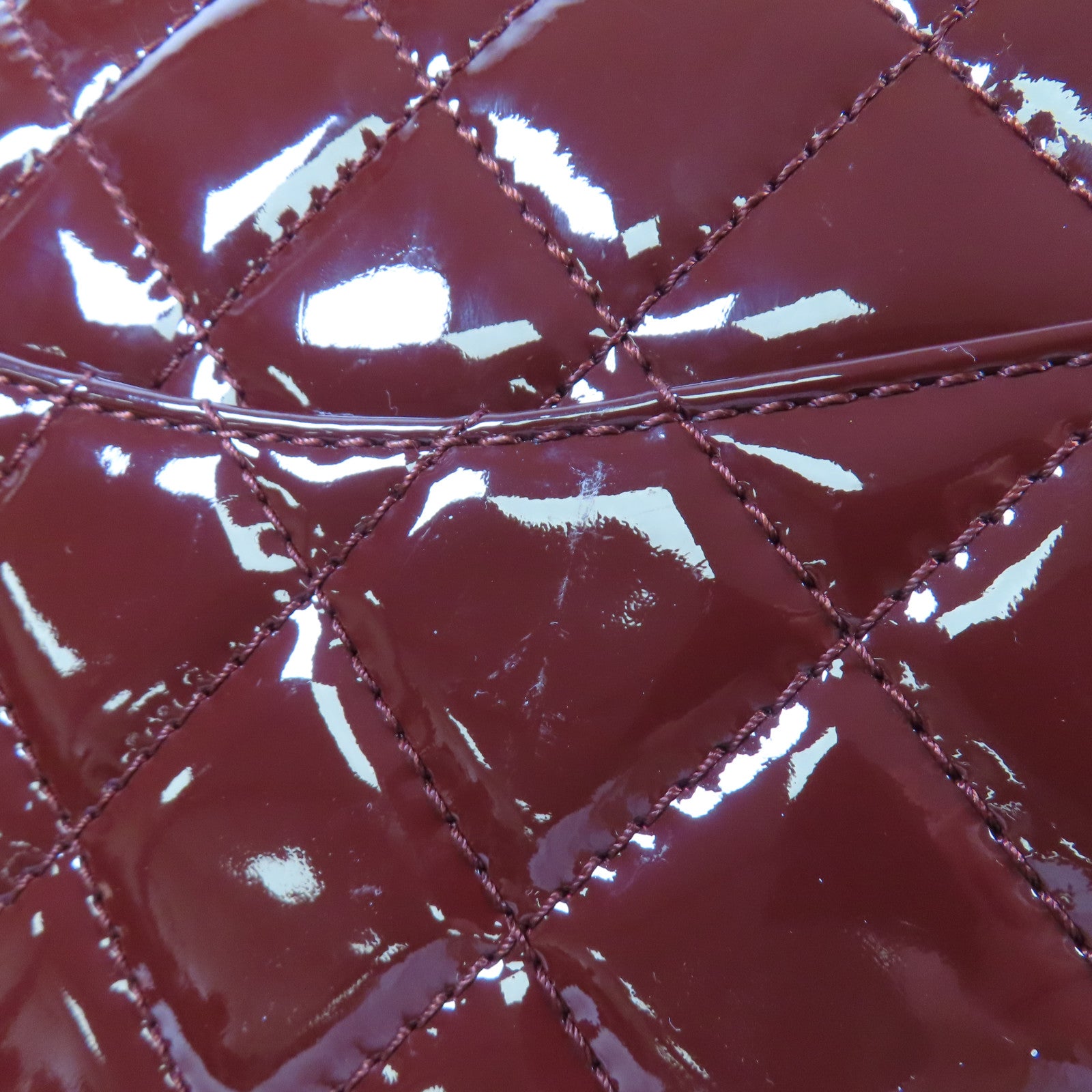 CHANEL 漆皮皮革2.55 Maxi銀扣鏈帶肩背袋