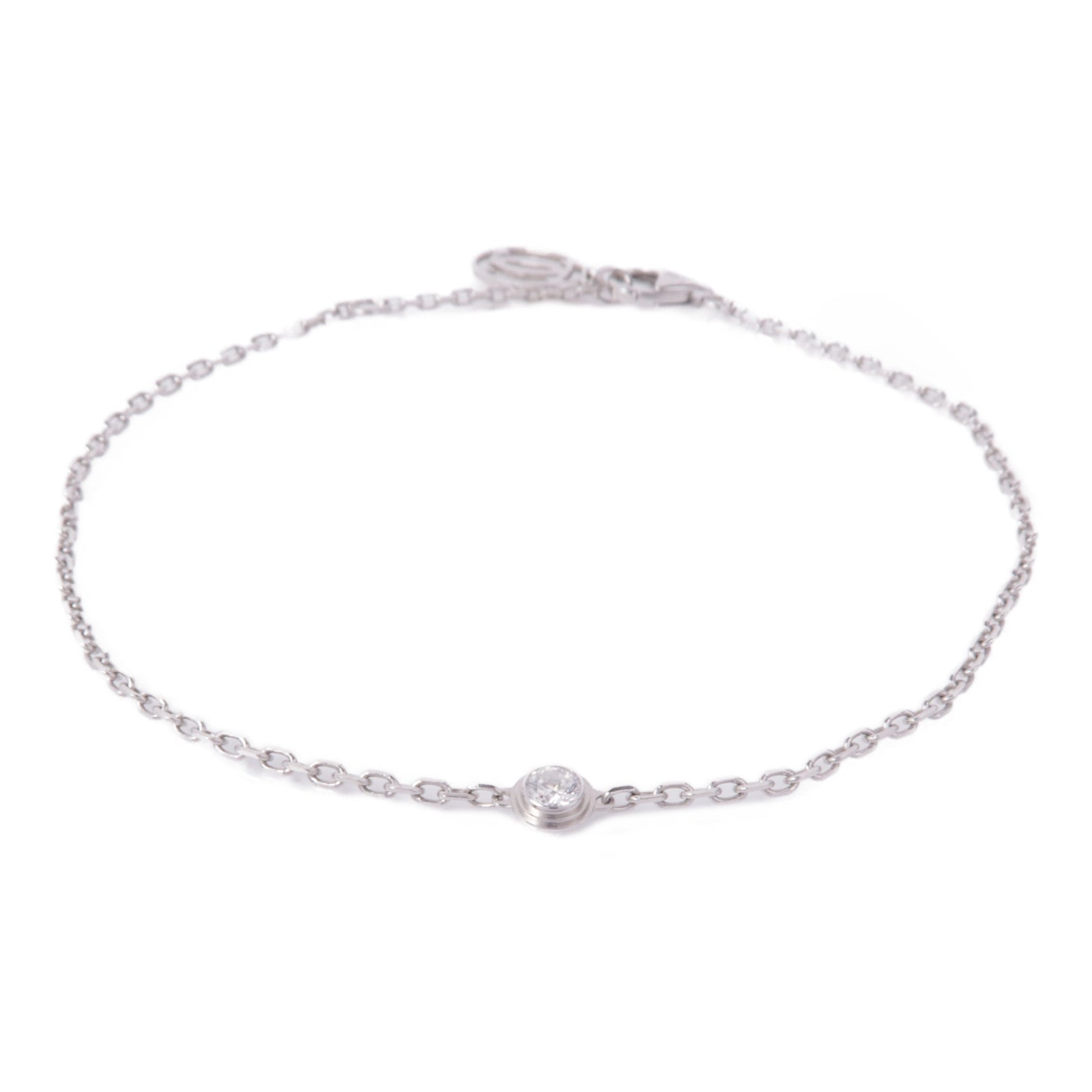 CARTIER 18K白金D Amour Diamond Bracelet鑽石手鏈