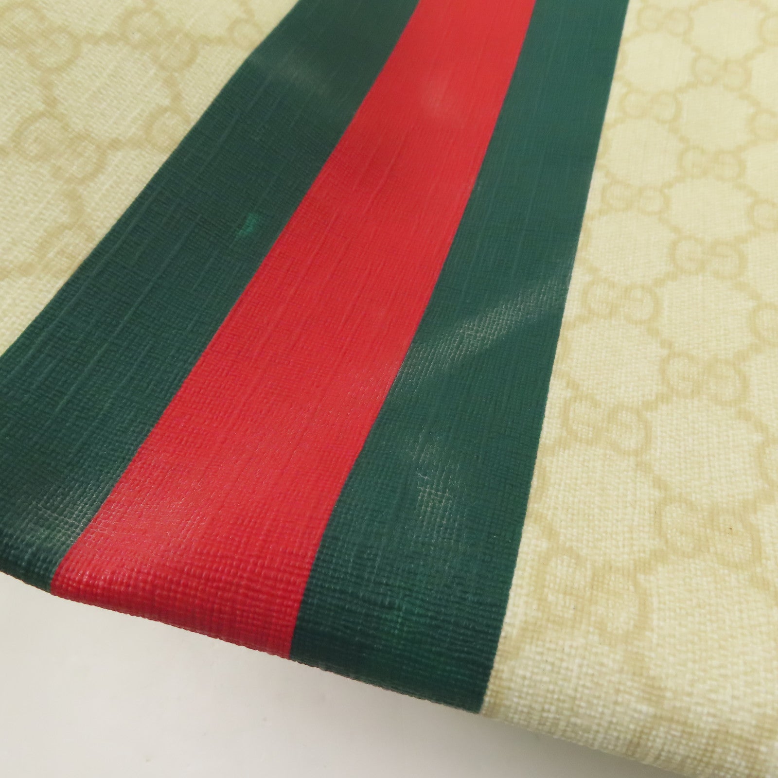 GUCCI 塗層帆布Boston Bag銀扣波士頓包