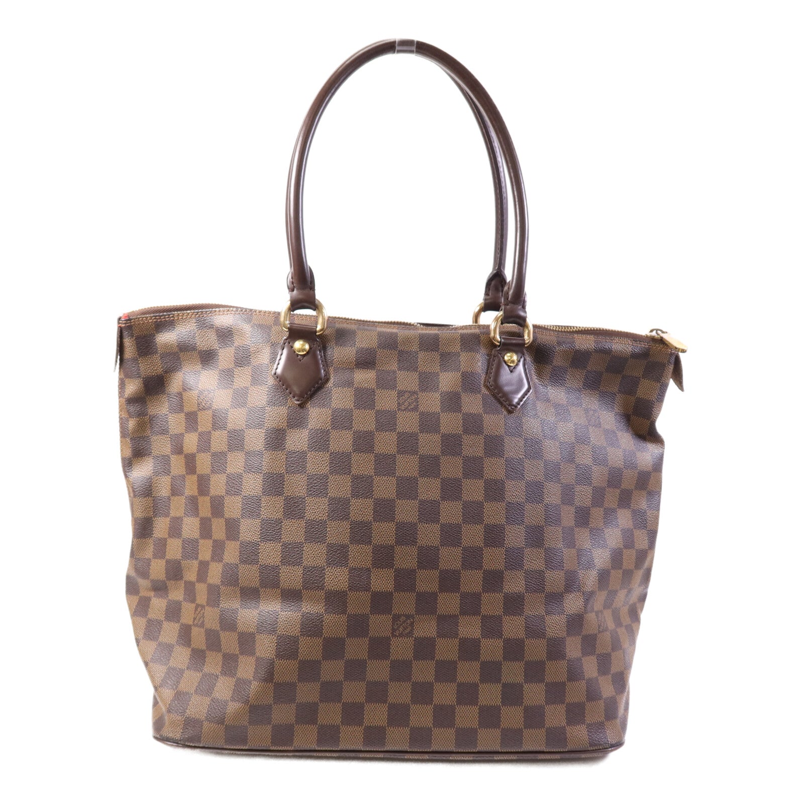 LOUIS VUITTON Damier Saleya GM金扣手挽袋