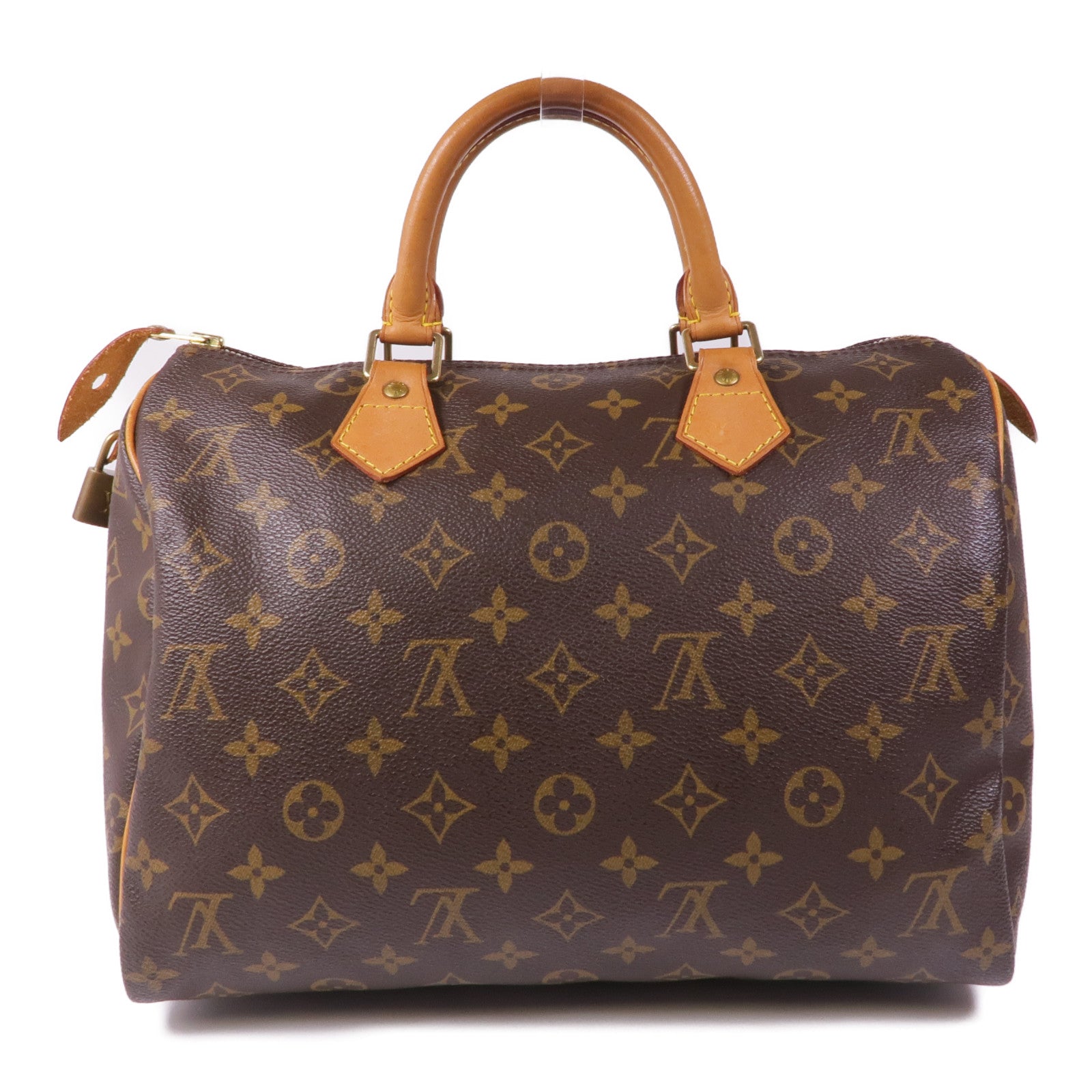 LOUIS VUITTON Monogram Speedy 30金扣手挽袋