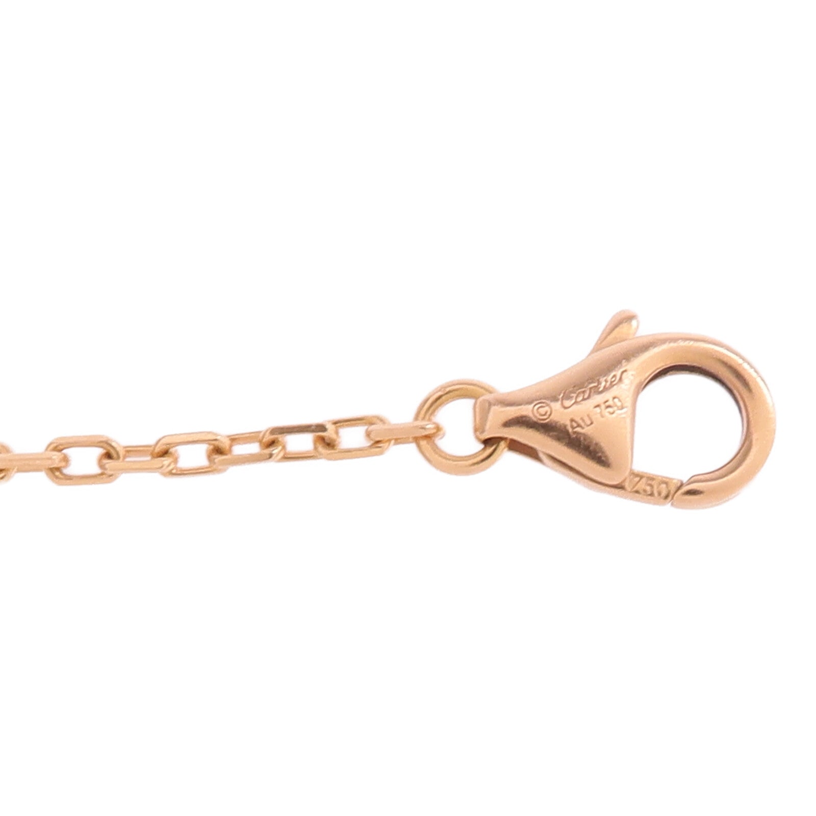 CARTIER 18K玫瑰金d'Amour Bracelet粉紅色藍寶石手鏈