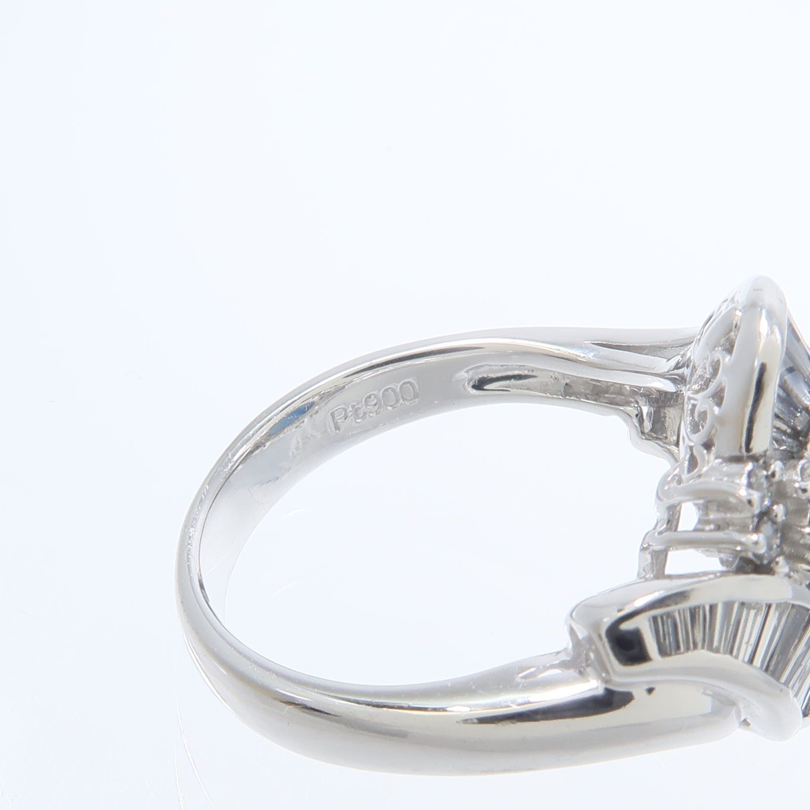 JEWELRY PT900鉑金Sapphire Diamond Ring藍寶石/鑽石