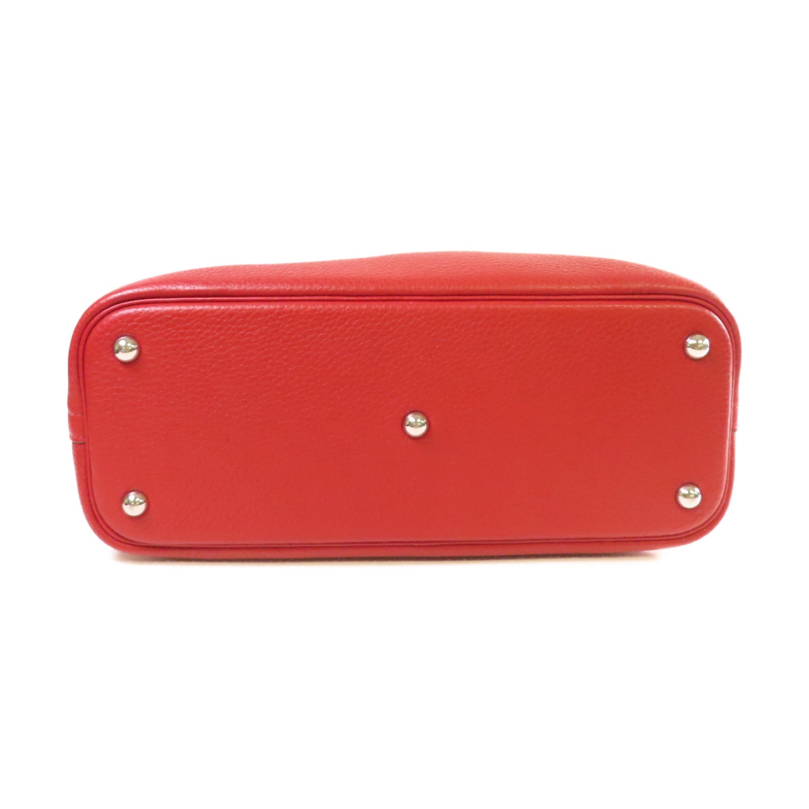 HERMES Clemence皮革Bolide 31 2Way Shoulder Bag銀扣手挽肩背兩用袋Q5  Rouge Casaque/卡薩克紅色