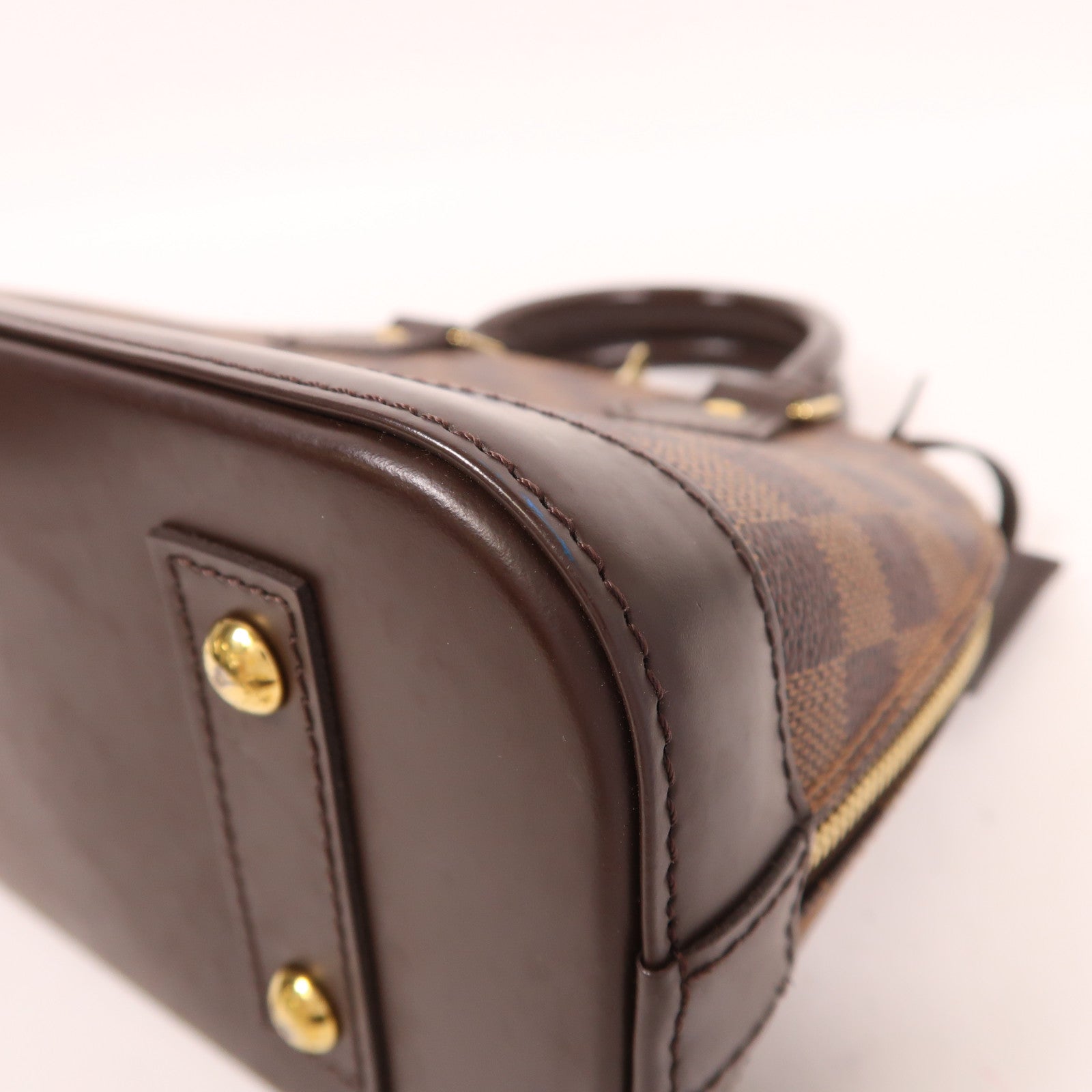 LOUIS VUITTON【激減優惠】 Damier Alma BB金扣手挽肩背兩用袋棕色