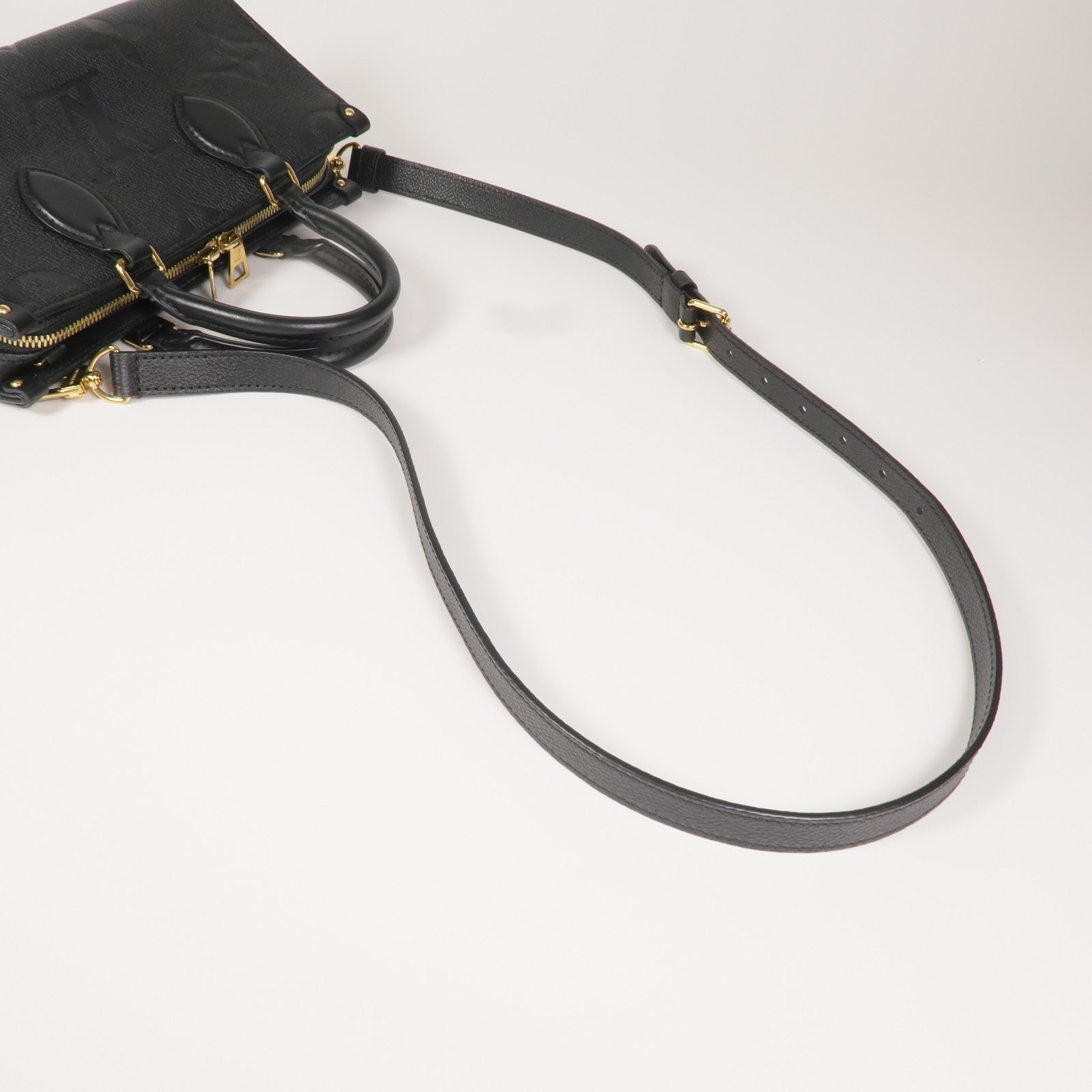 LOUIS VUITTON Monogram Empreinte On The Go East West金扣手挽肩背兩用袋