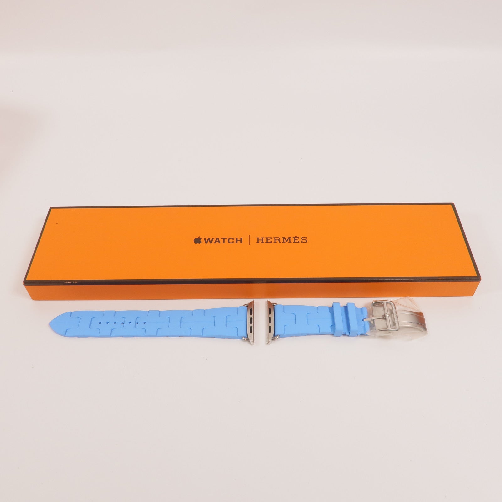 HERMES 【激減優惠】橡膠Band Apple Watch Deployment Buckle Kilim 42mm手錶帶