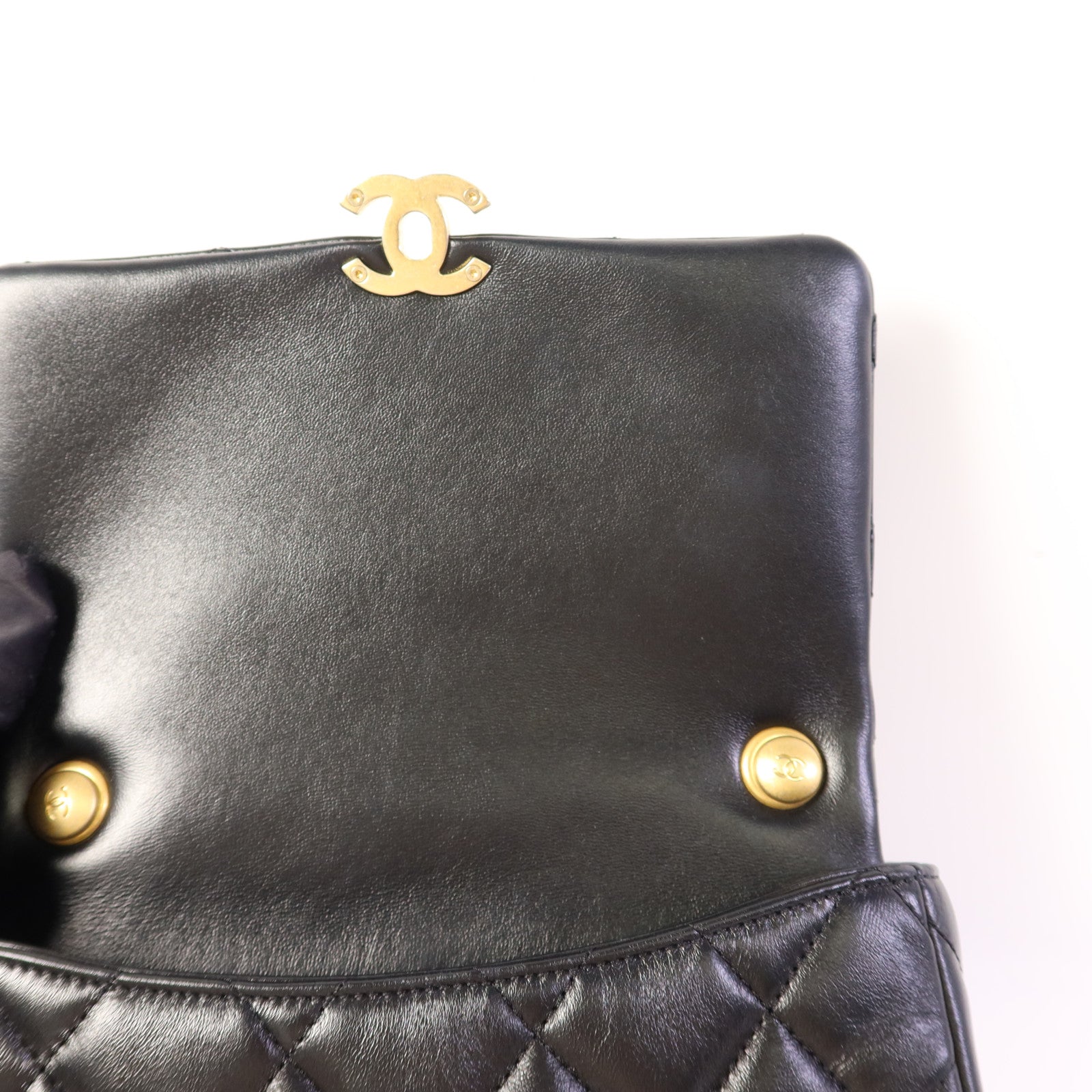 CHANEL 羊皮皮革Chain Shoulder Bag金扣鏈帶肩背袋