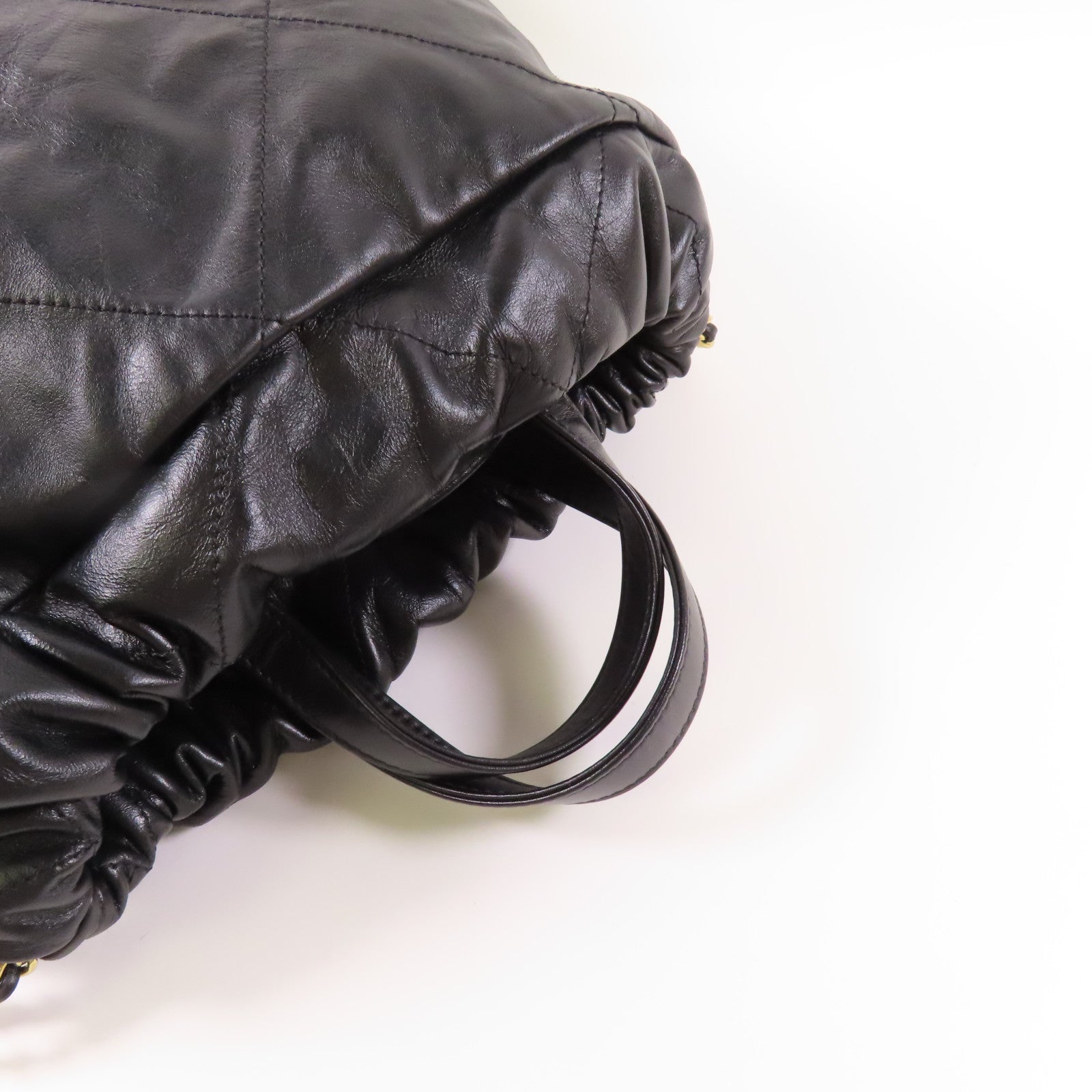 CHANEL GHW Chanel 22 Backpack Rucksack AS3859 Calfskin Leather Black