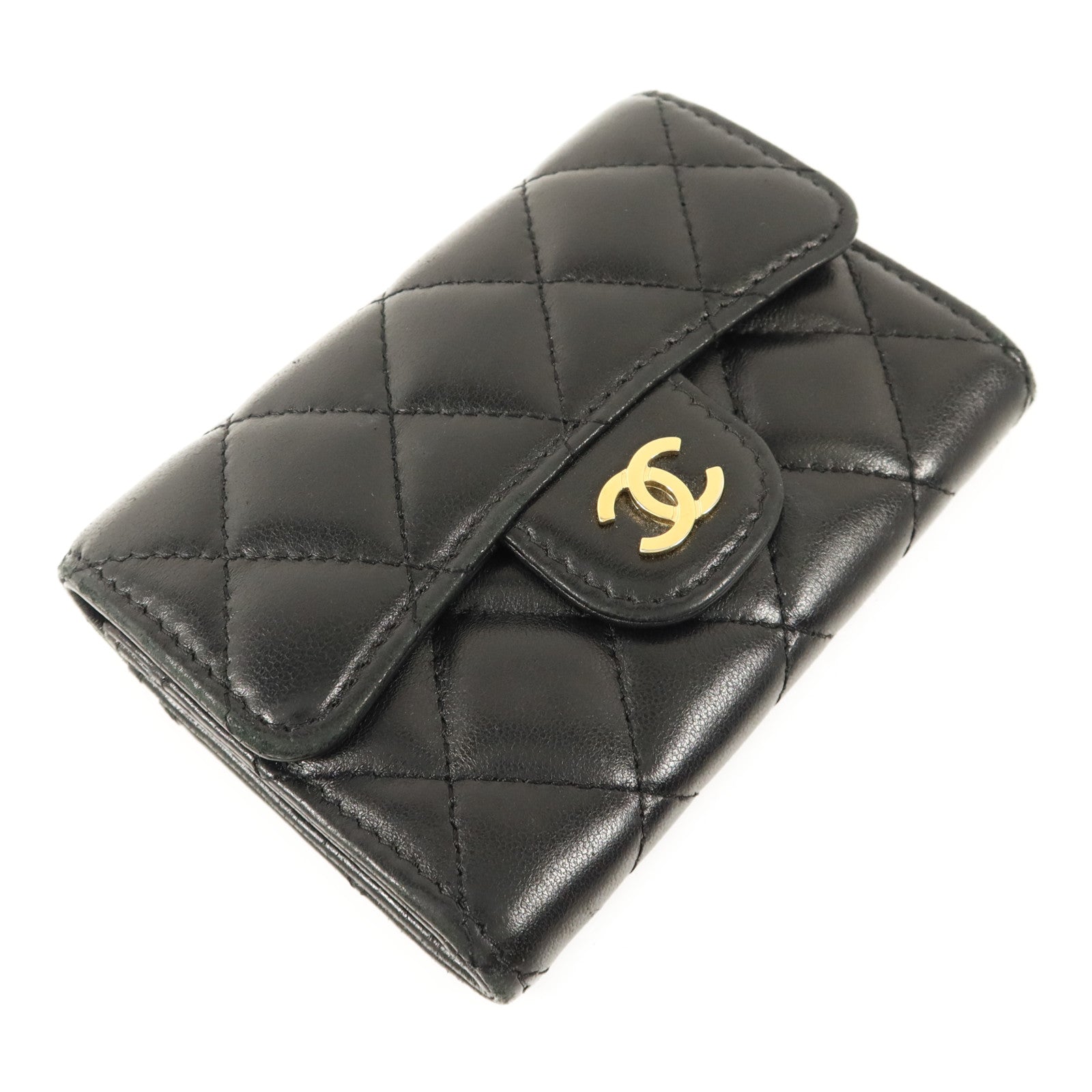 CHANEL 羊皮皮革Classic Card Holder金扣卡片套