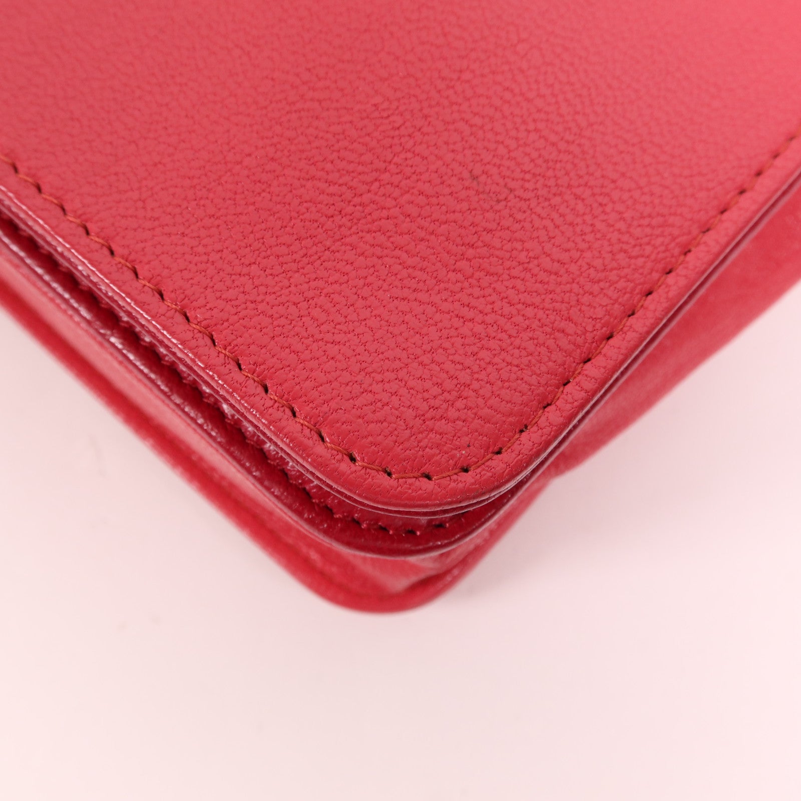 CHANEL 牛皮皮革WOC Wallet On Chain金扣鏈帶肩背袋