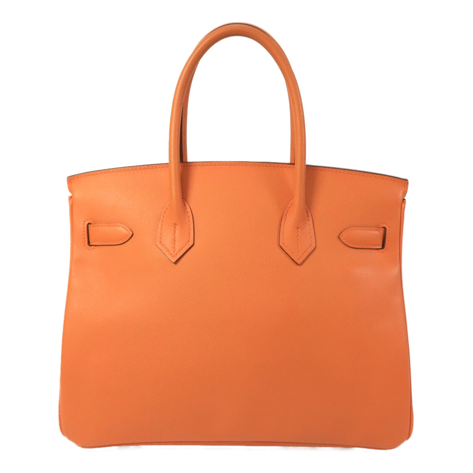 HERMES Epsom皮革Birkin 30手挽袋Orange