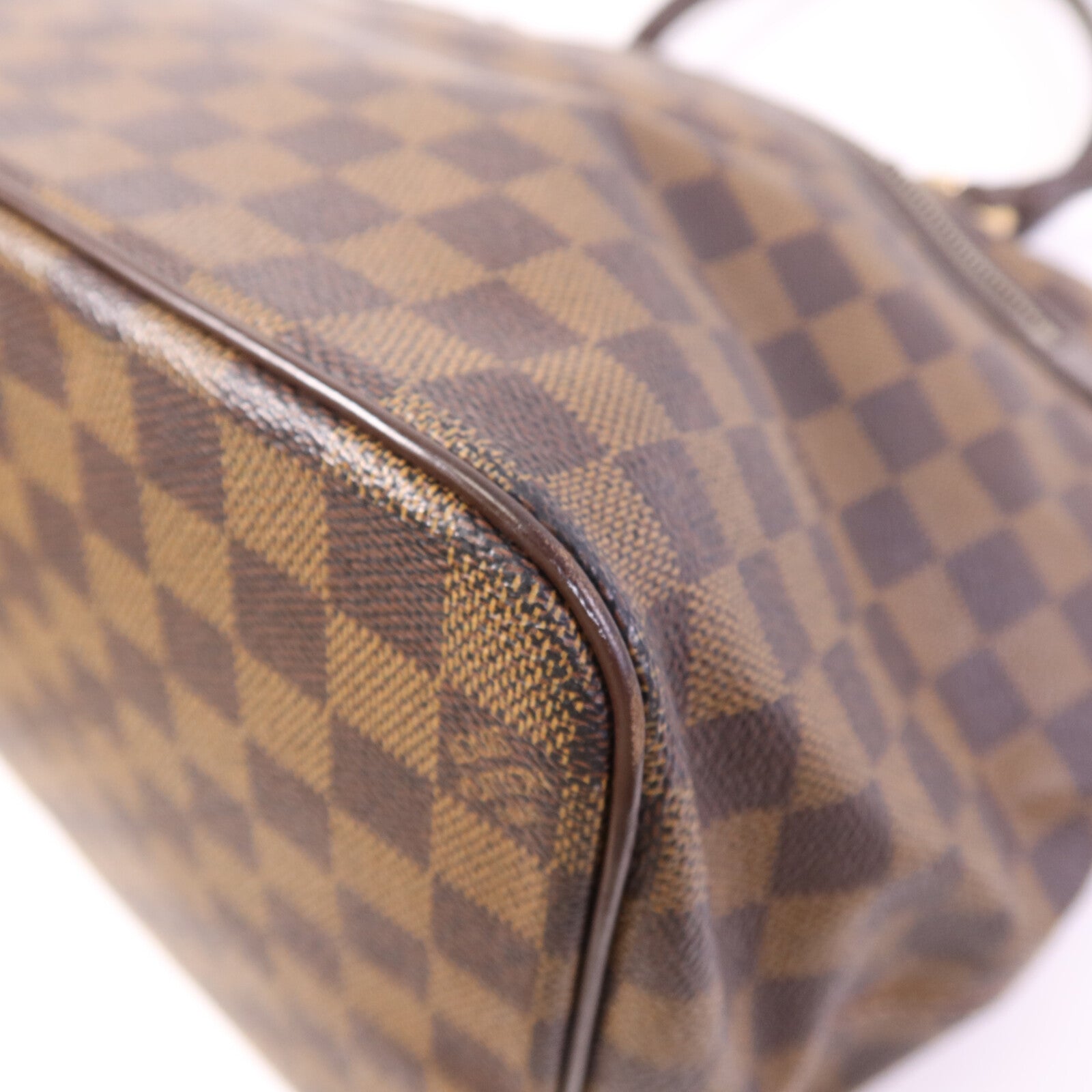 LOUIS VUITTON Damier Saleya GM金扣手挽袋