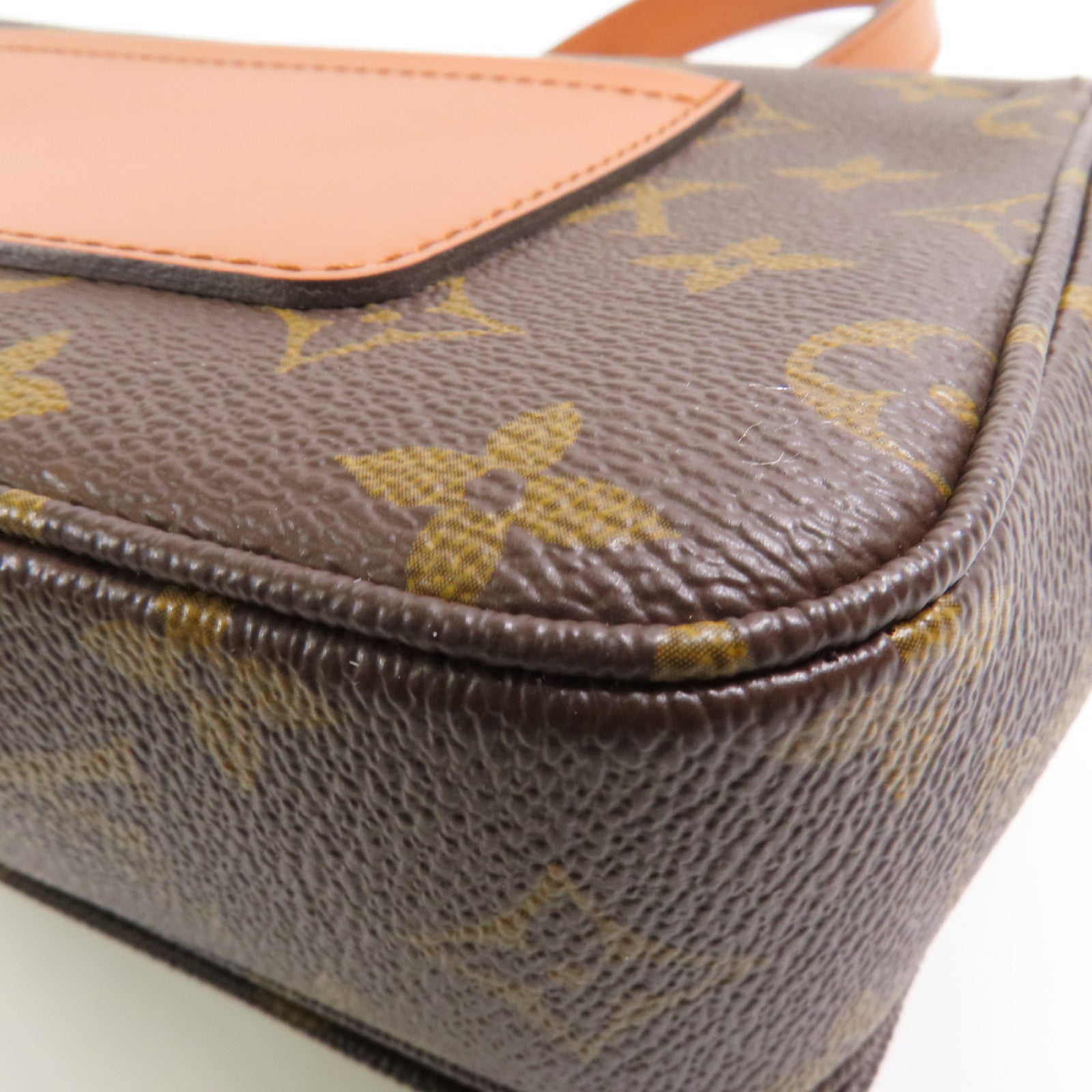 LOUIS VUITTON Monogram Marceau金扣鏈帶肩背袋棕色