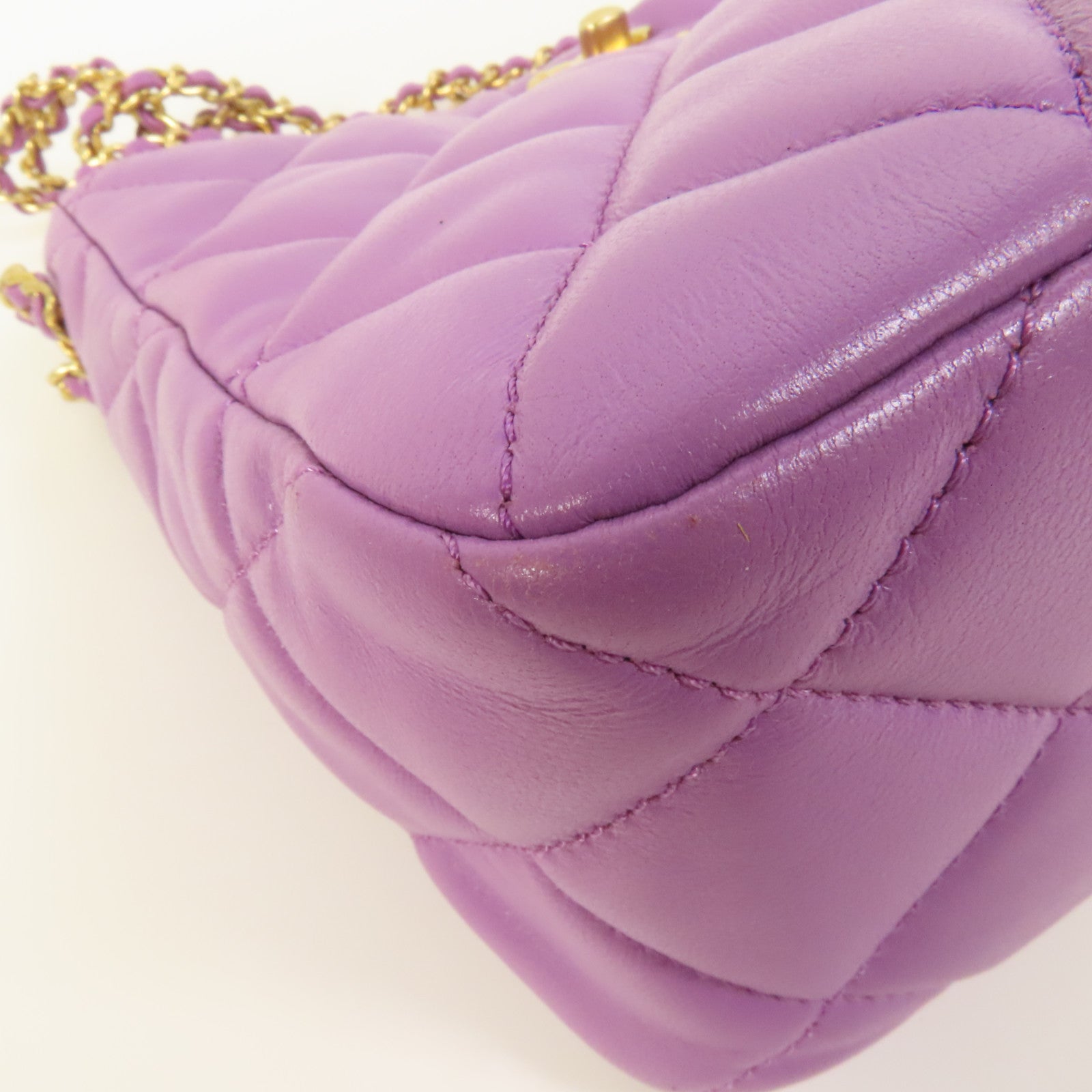 CHANEL 羊皮皮革Pick Me Up Hobo Bag金扣肩背袋