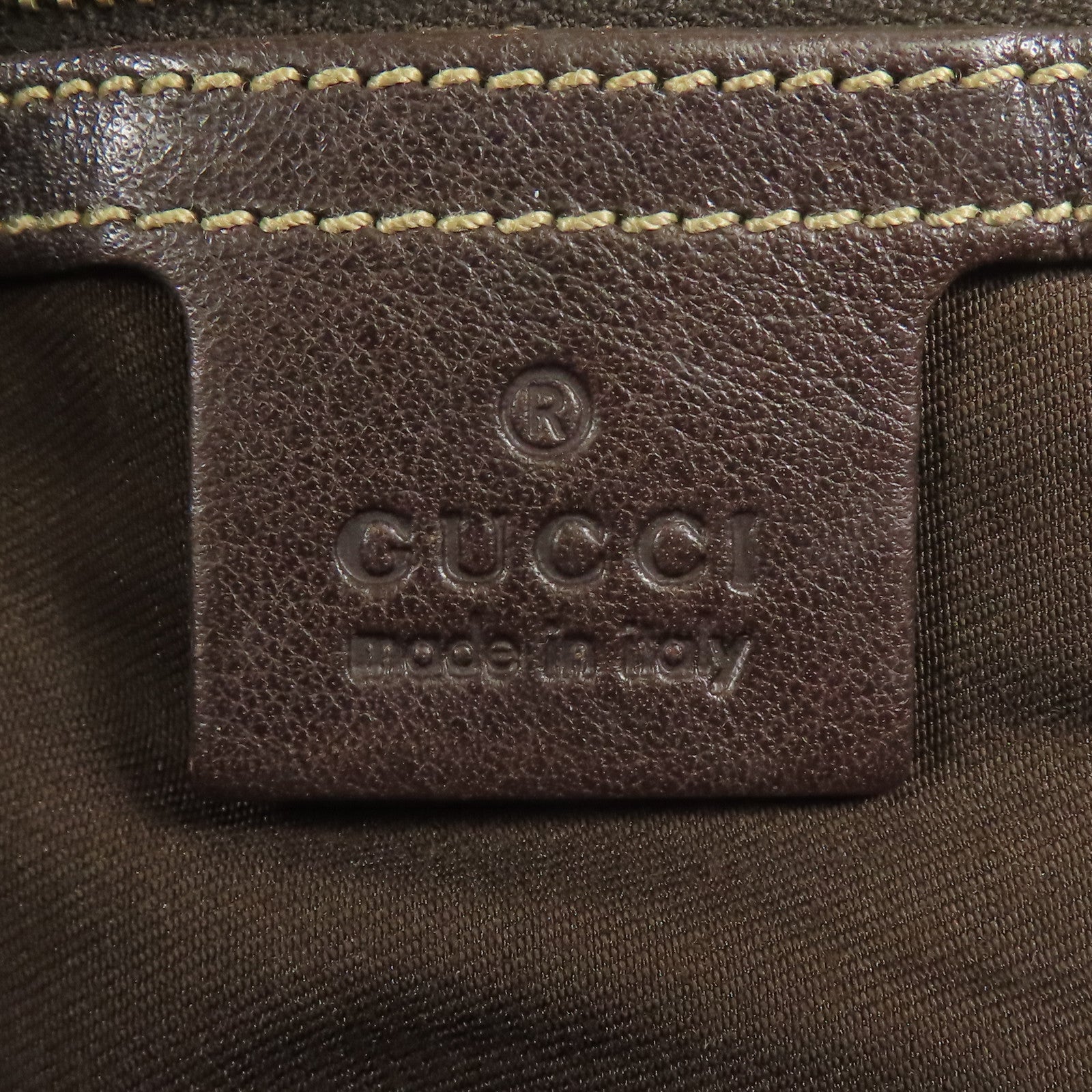 GUCCI 帆布Shoulder Bag金扣肩背袋