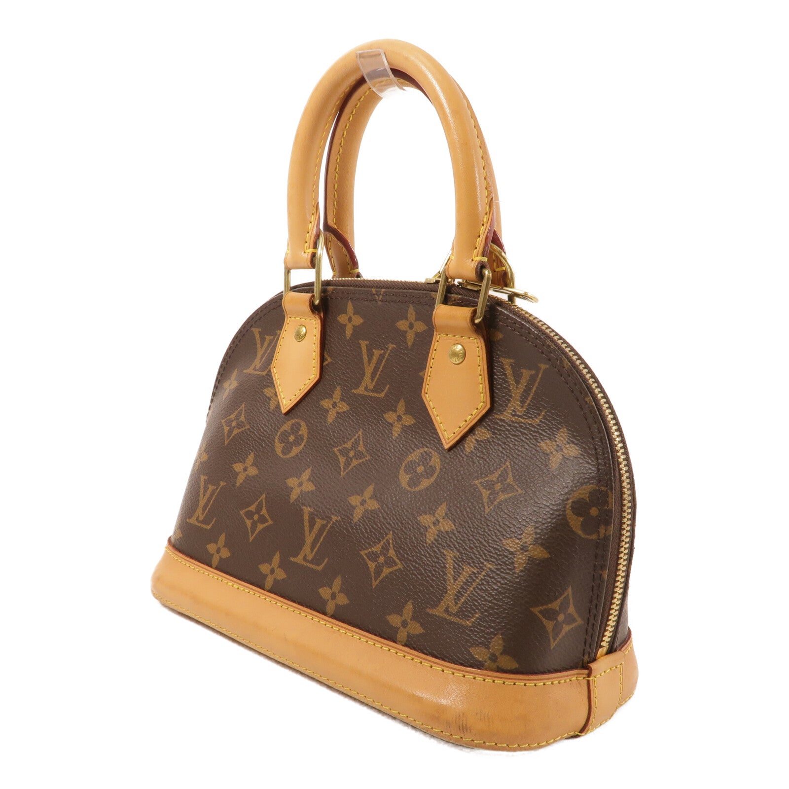 LOUIS VUITTON 塗層帆布Alma BB手挽肩背兩用袋