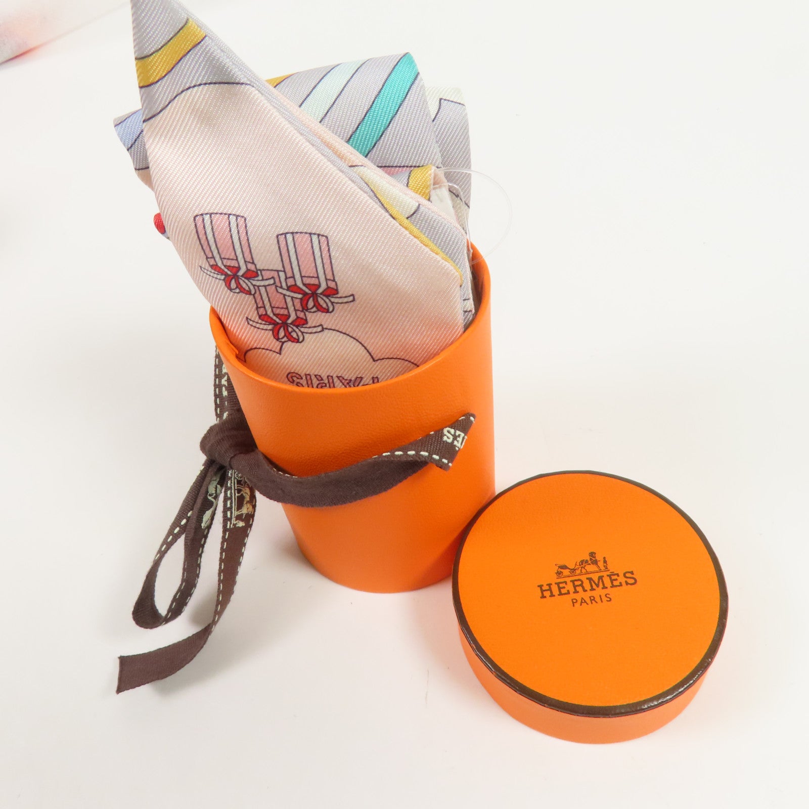 HERMES 絲質Twilly絲巾