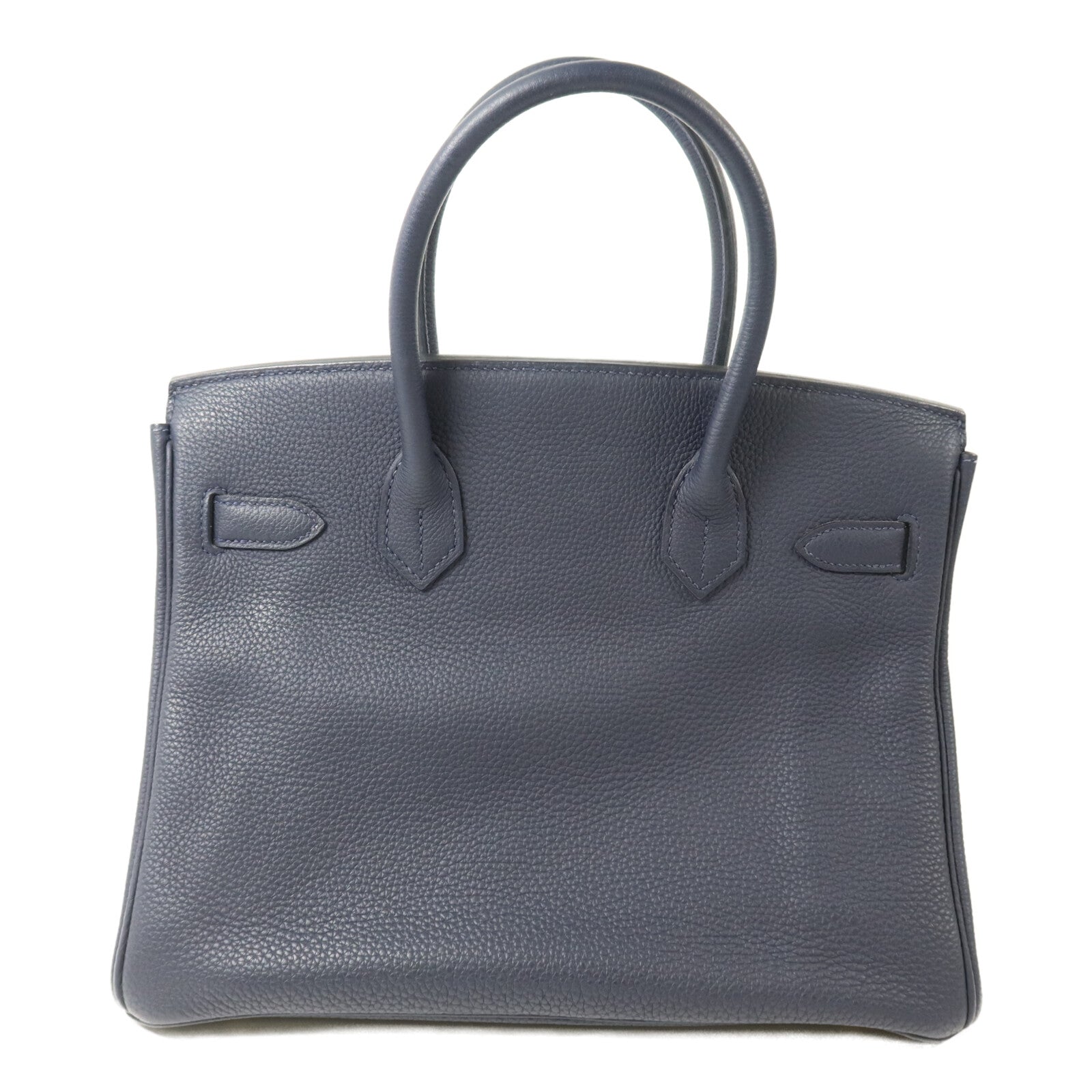 HERMES Togo皮革Birkin 30手挽袋Bleu Nuit
