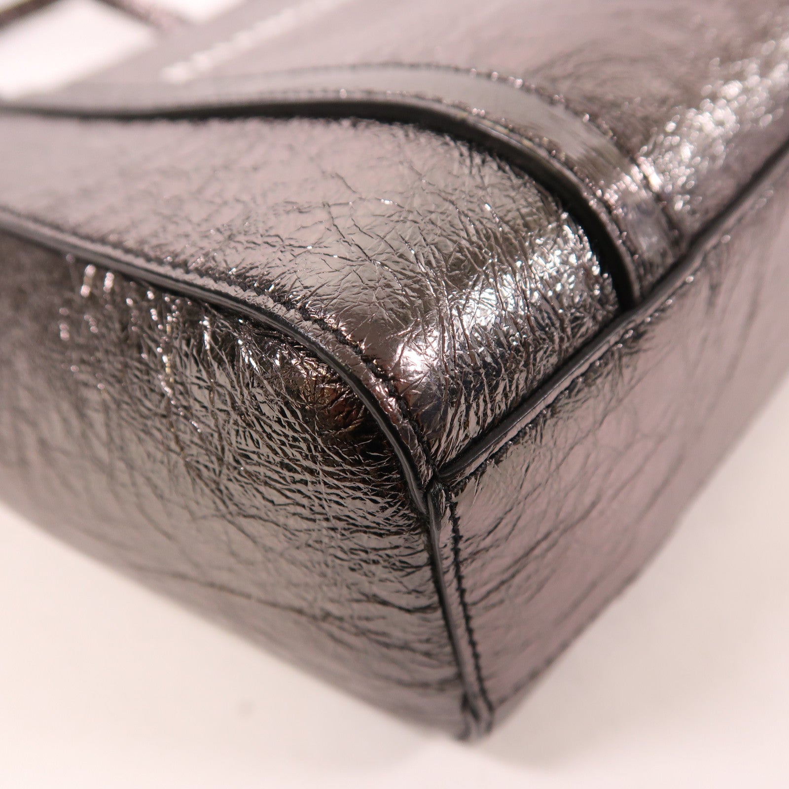 BALENCIAGA 【激減優惠】皮革2 Way Shoulder Bag銀扣手挽肩背兩用袋