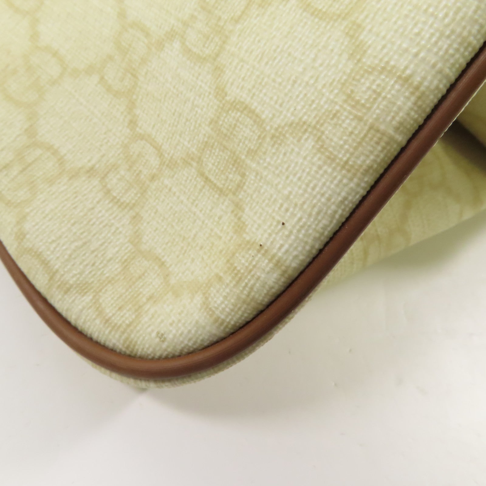 GUCCI 塗層帆布Boston Bag銀扣波士頓包